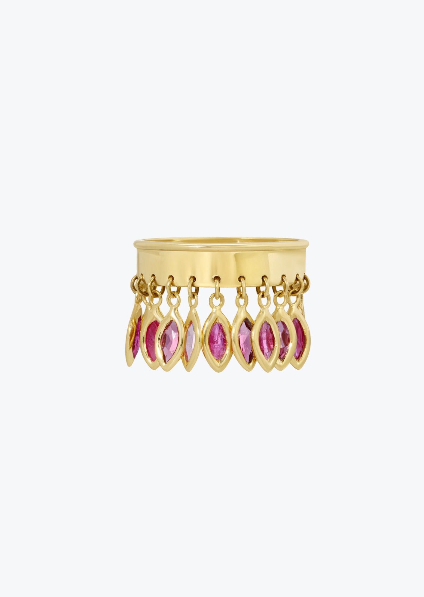 Dangle rings pink | Christina Magdolna