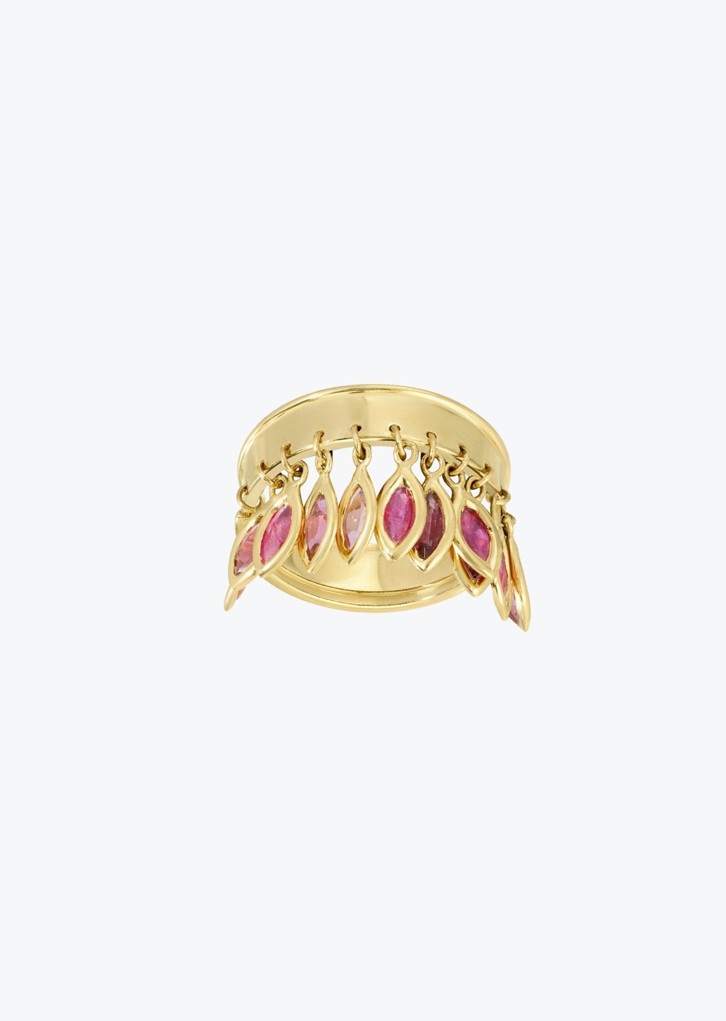 Dangle ring jewelry pink | Christina Magdolna