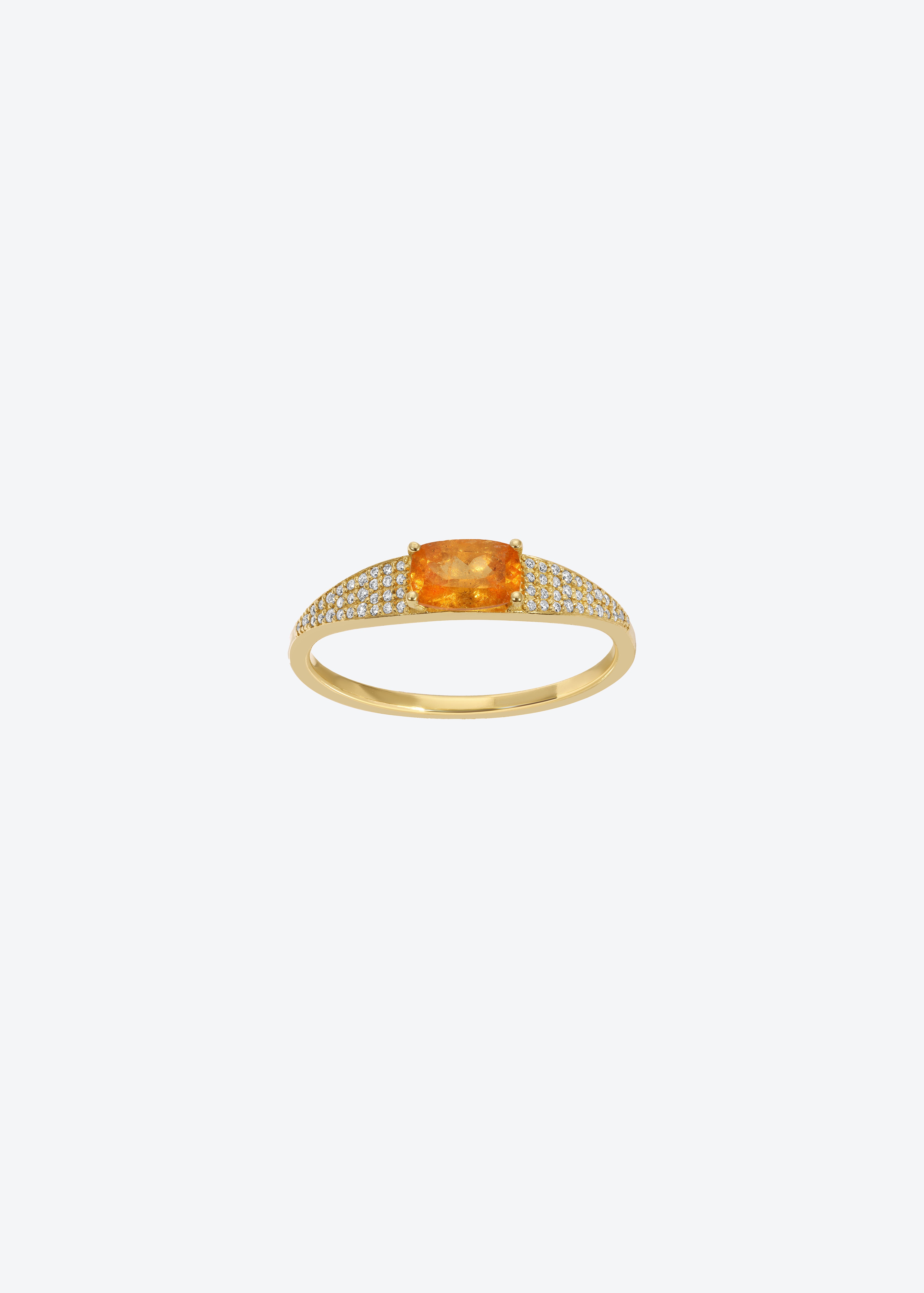 Eye Candy Ring in Orange Garnet