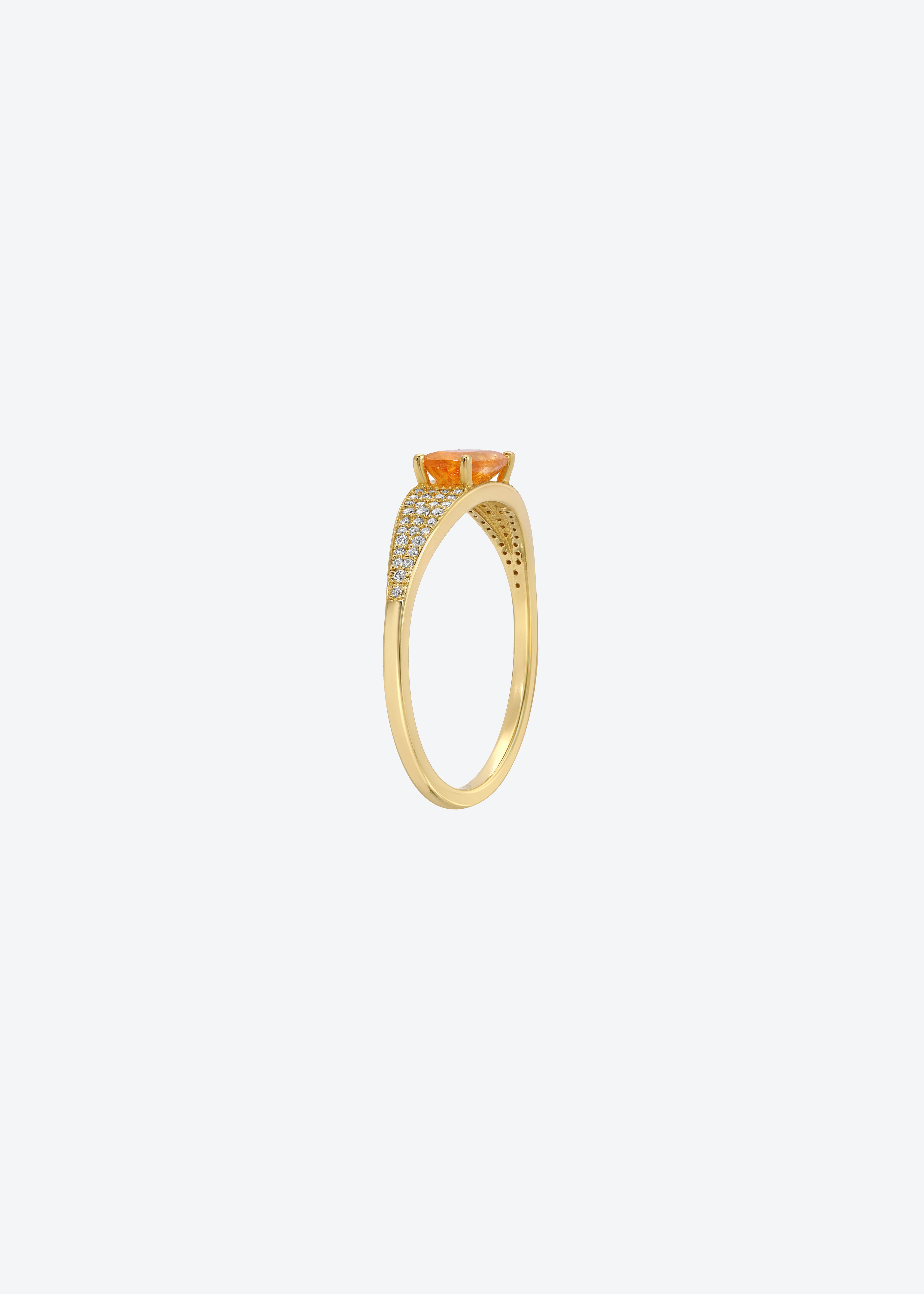 Eye Candy Ring in Orange Garnet