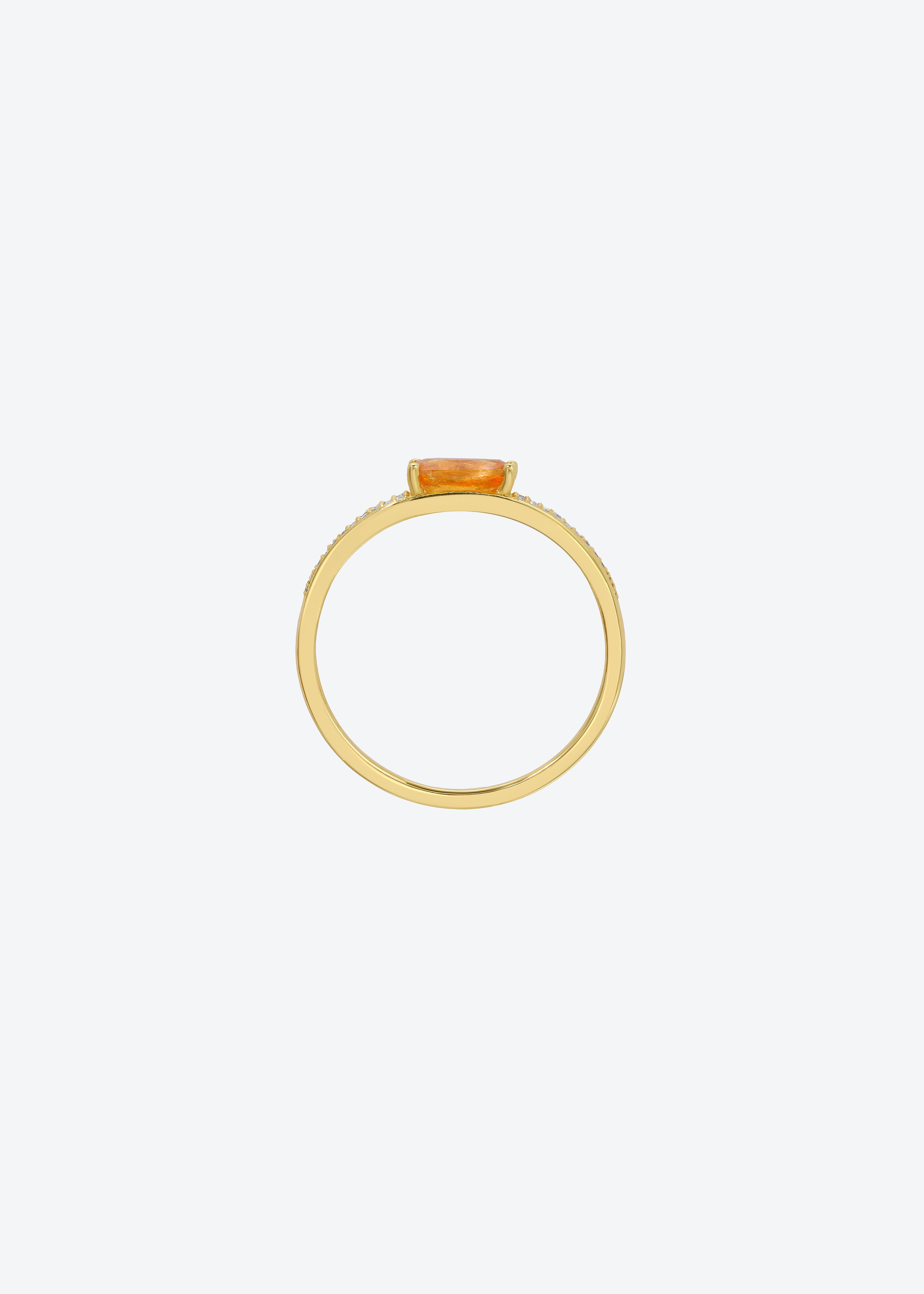 Eye Candy Ring in Orange Garnet