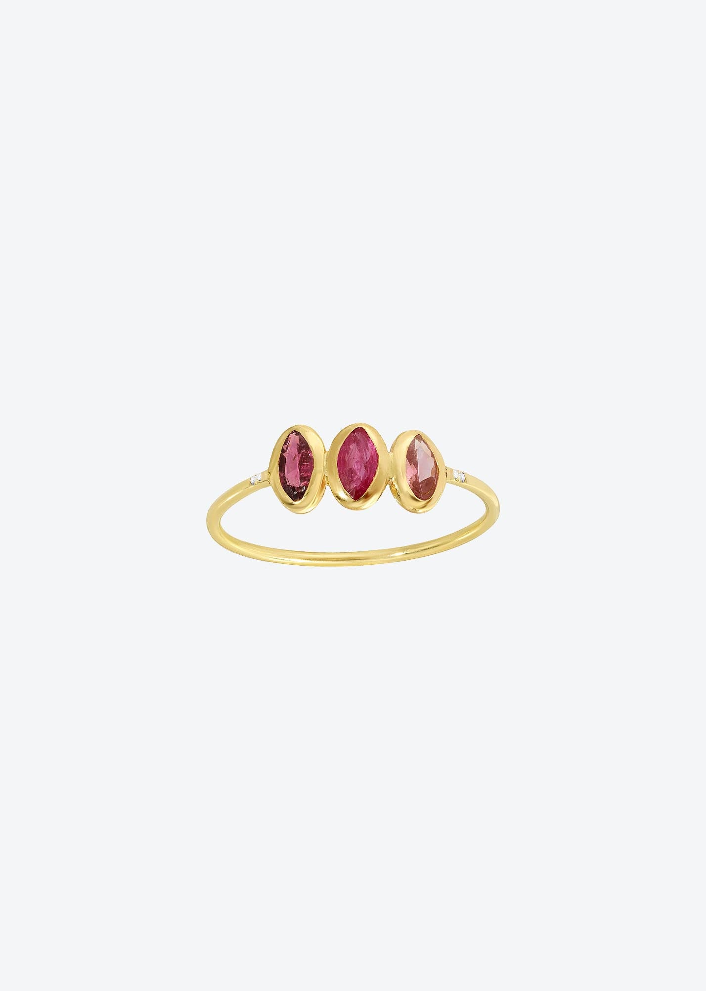 pink tourmaline | eye ring | Christina Magdolna