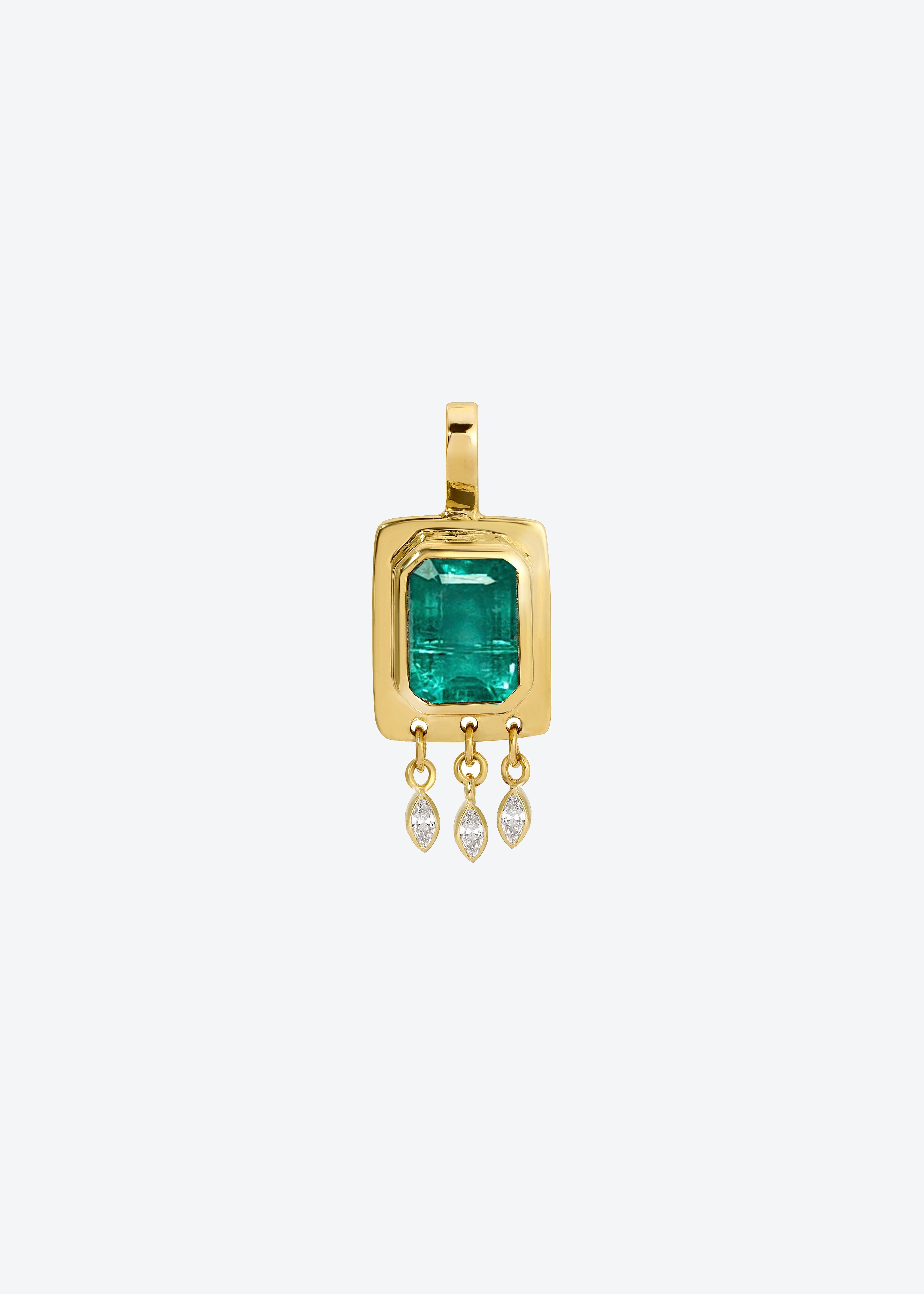 Blue Emerald Pendant
