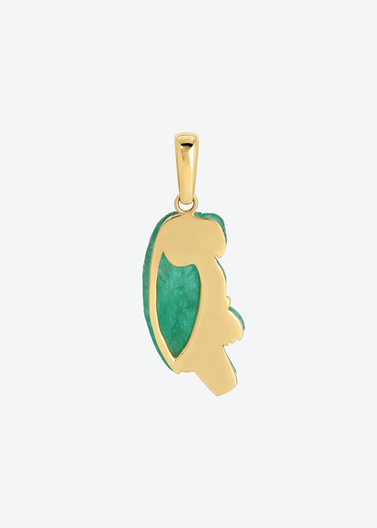 Large Parrot Pendant in Emerald
