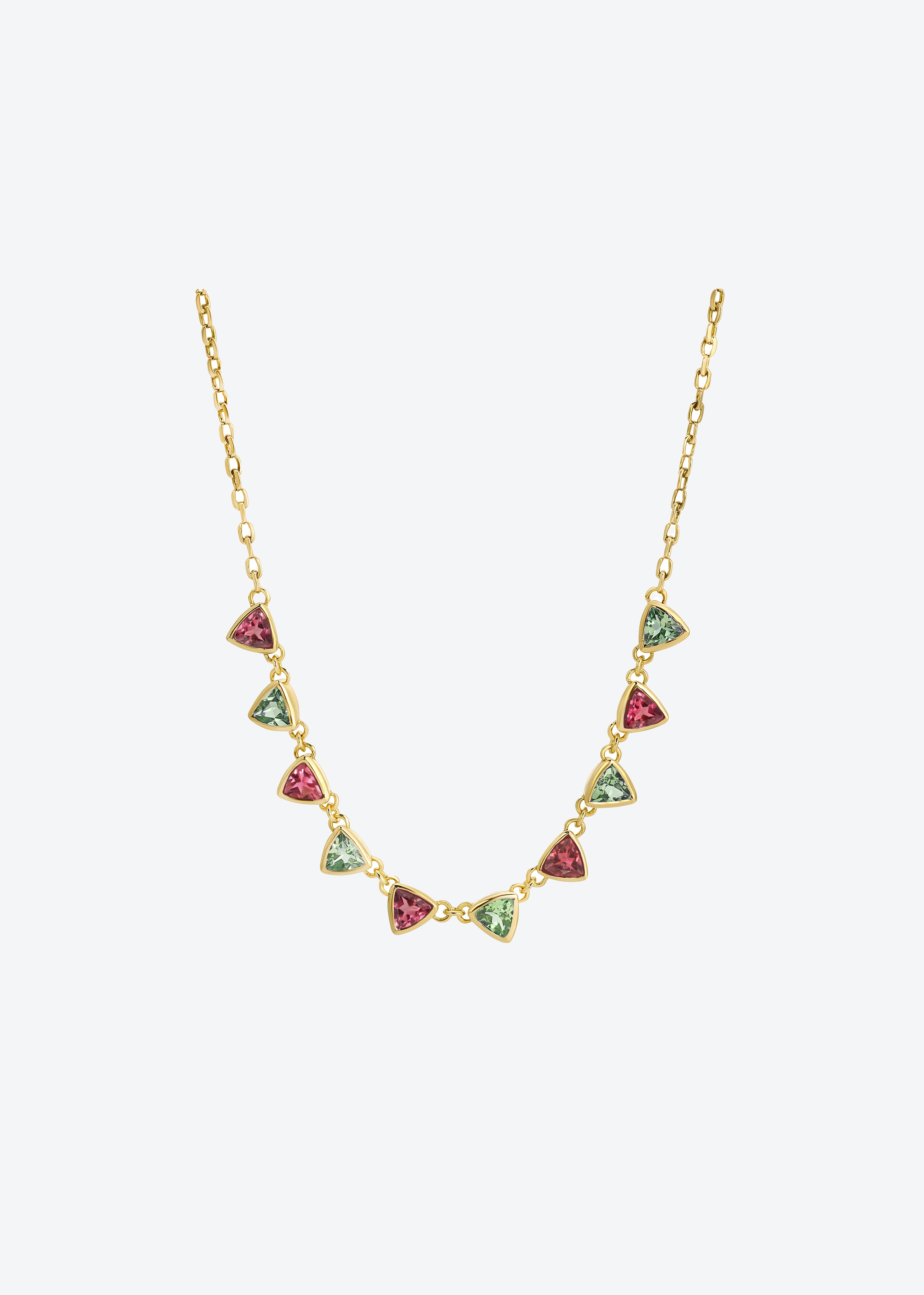 Mirage Necklace in Pink & Green Tourmaline