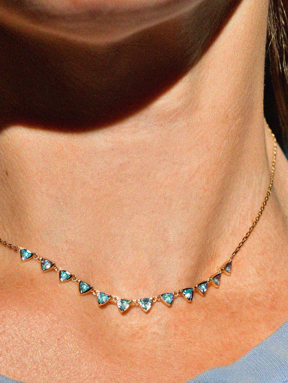 Apatite Mirage Necklace in 14K Gold