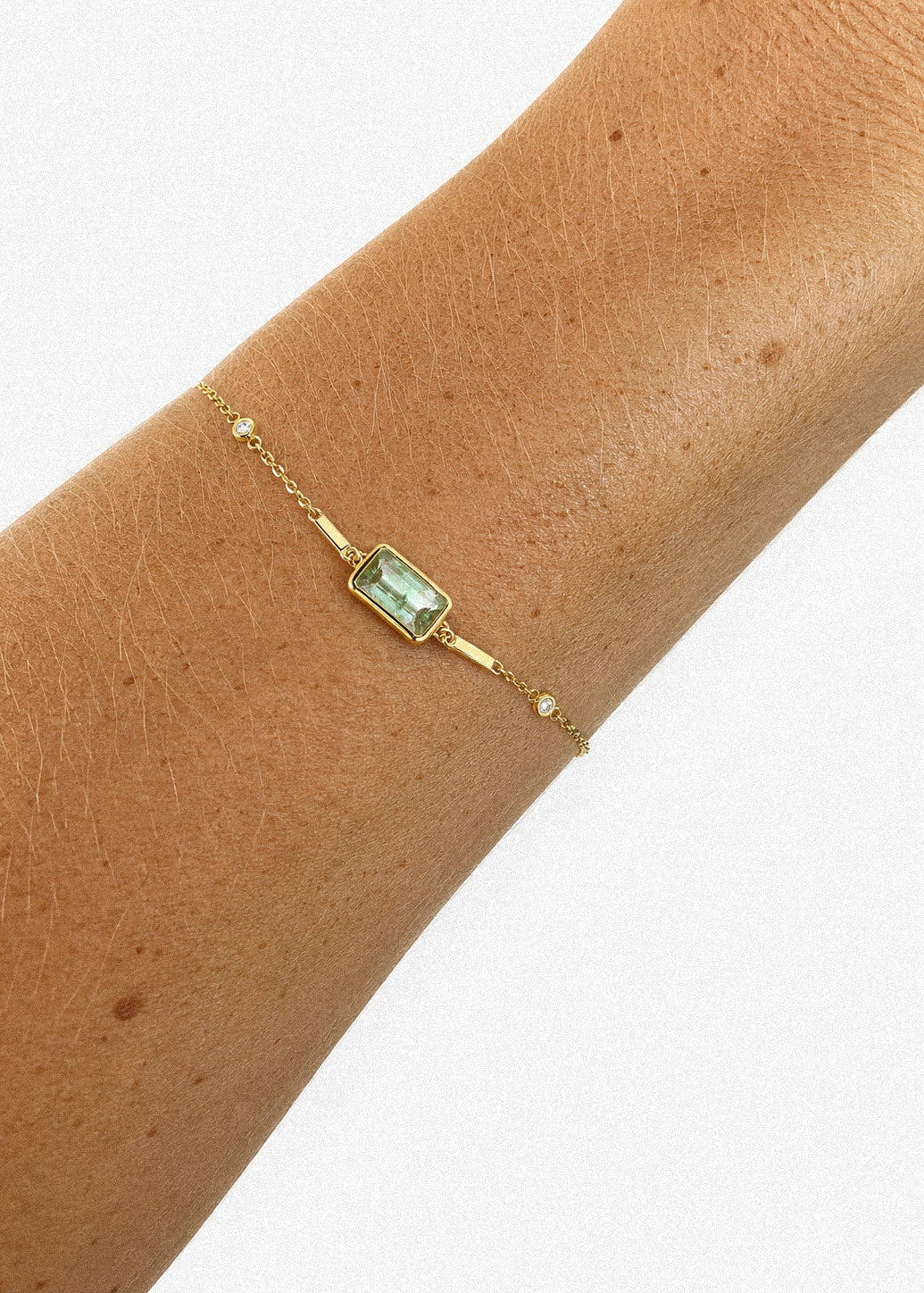 Night Palma Bracelet in Green Tourmaline