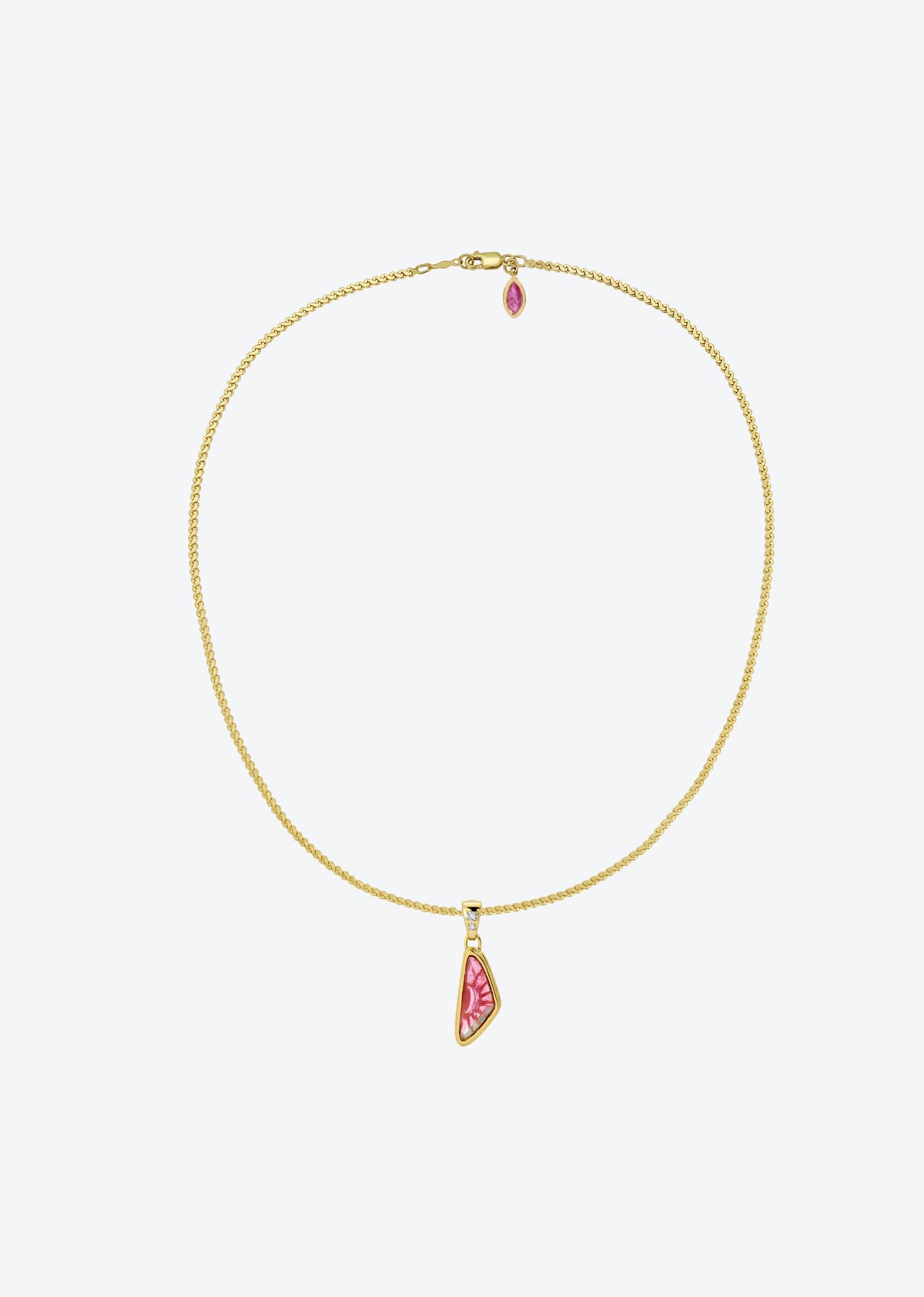 Sun & Stars Necklace in Watermelon Tourmaline
