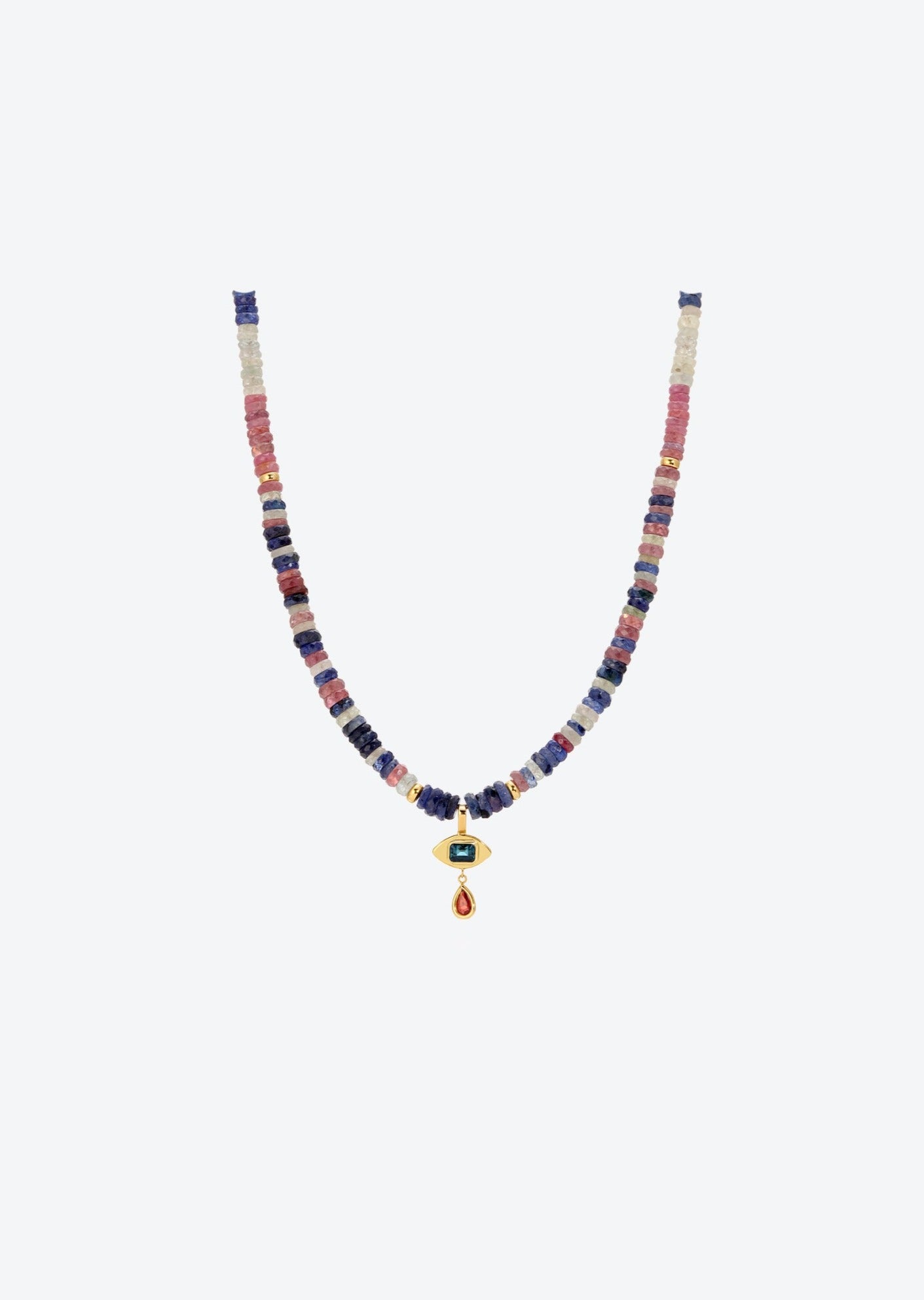 Gemstone beads with sapphire | Christina Magdolna