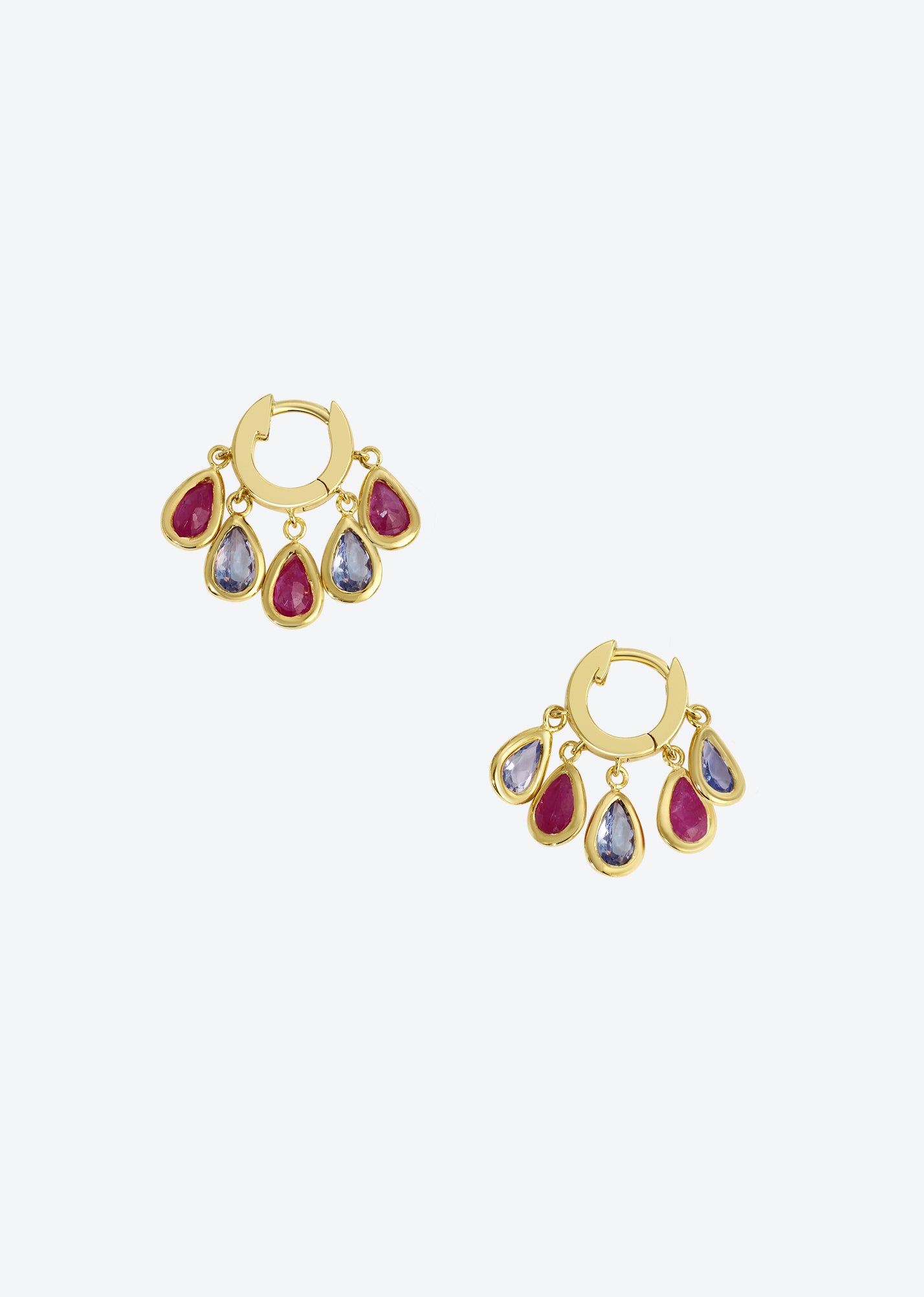 Colored hoops earrings | Christina Magdolna