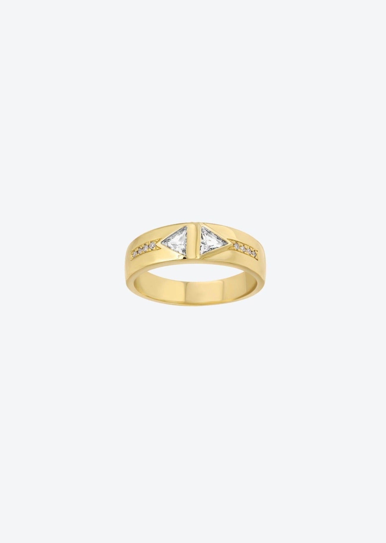 Triangle diamond ring | Christina Magdolna