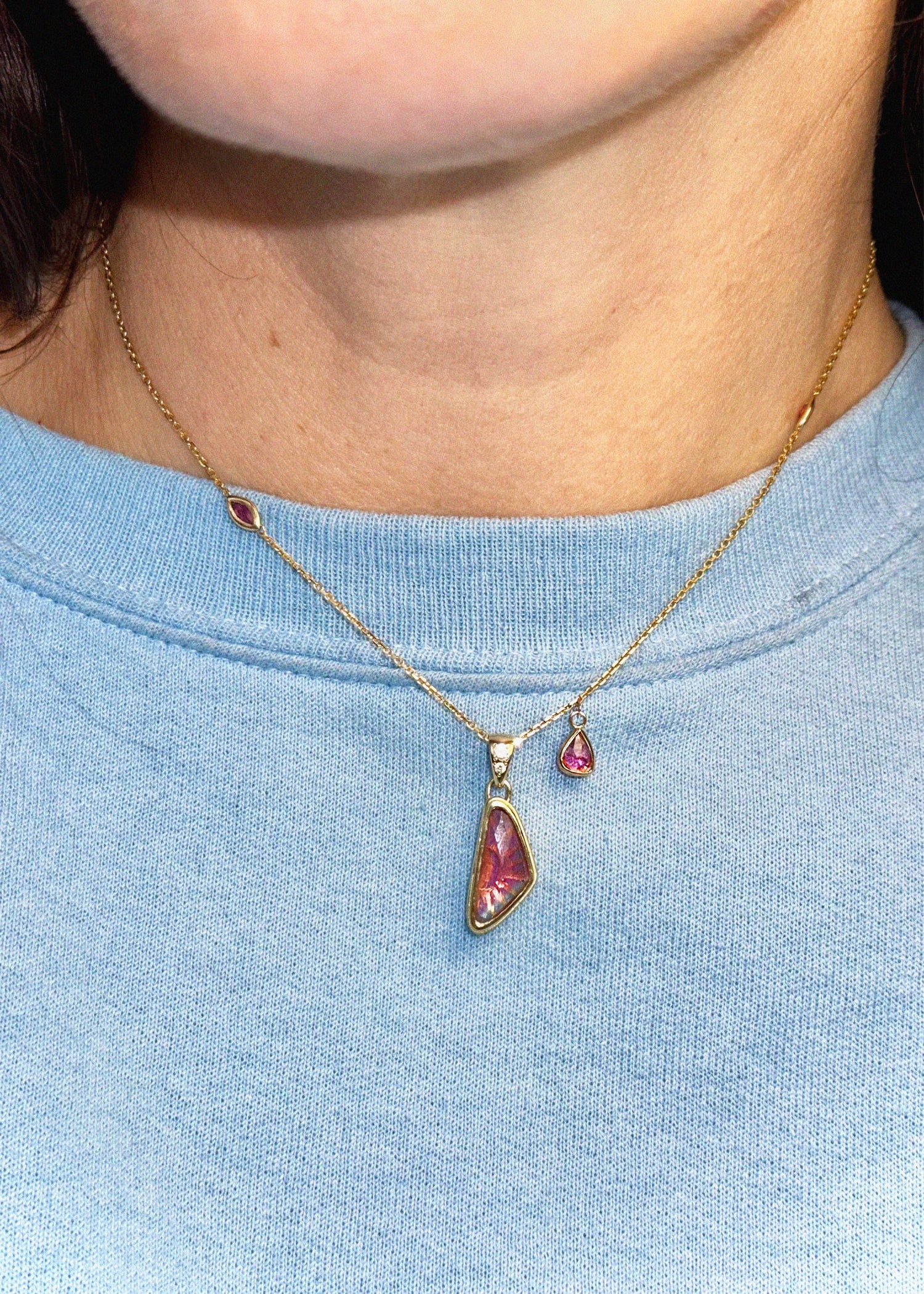 Sun & Stars Reversible Pendant