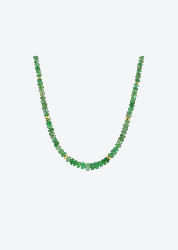 Beaded Necklace in Emerald