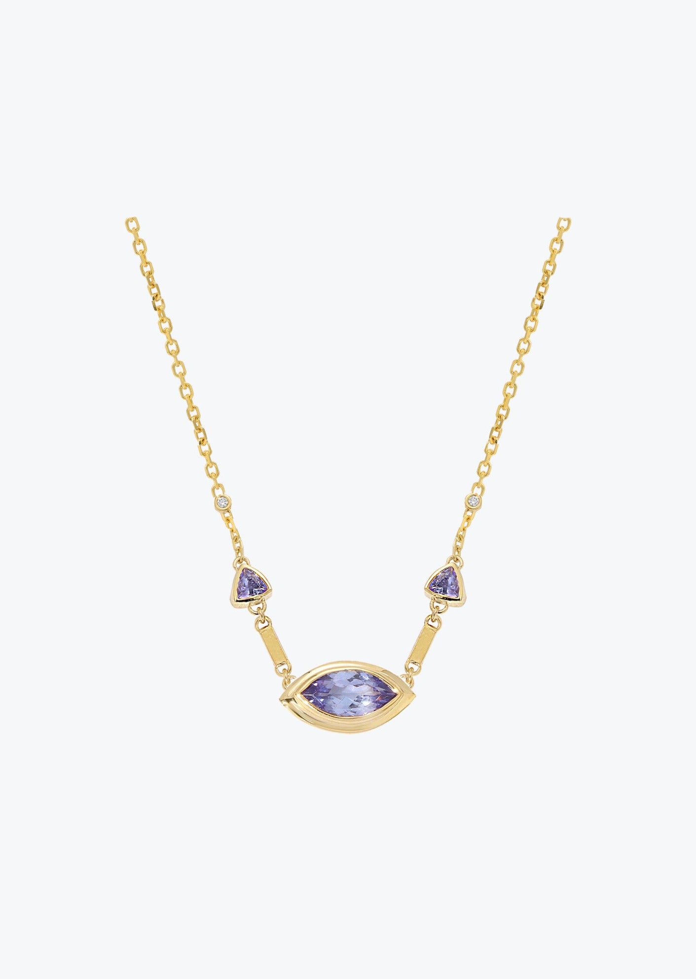 Eye Necklace with Tanzanite | Christina Magdolna