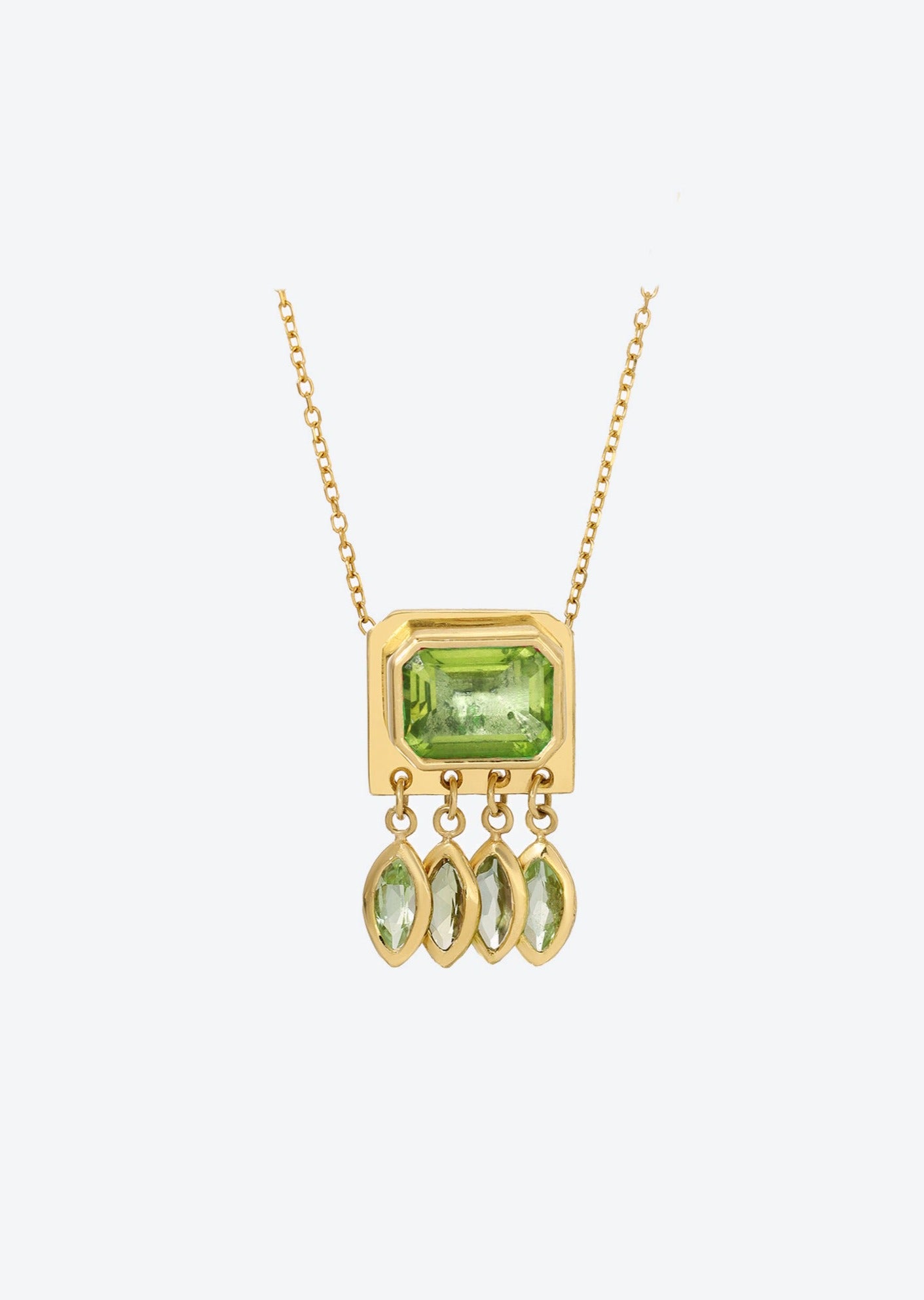 Gem Necklaces with green tourmaline | Christina Magdolna