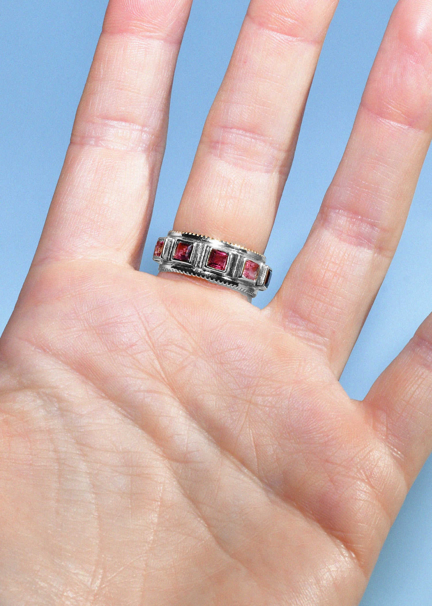 Melon Drop Silver Ring