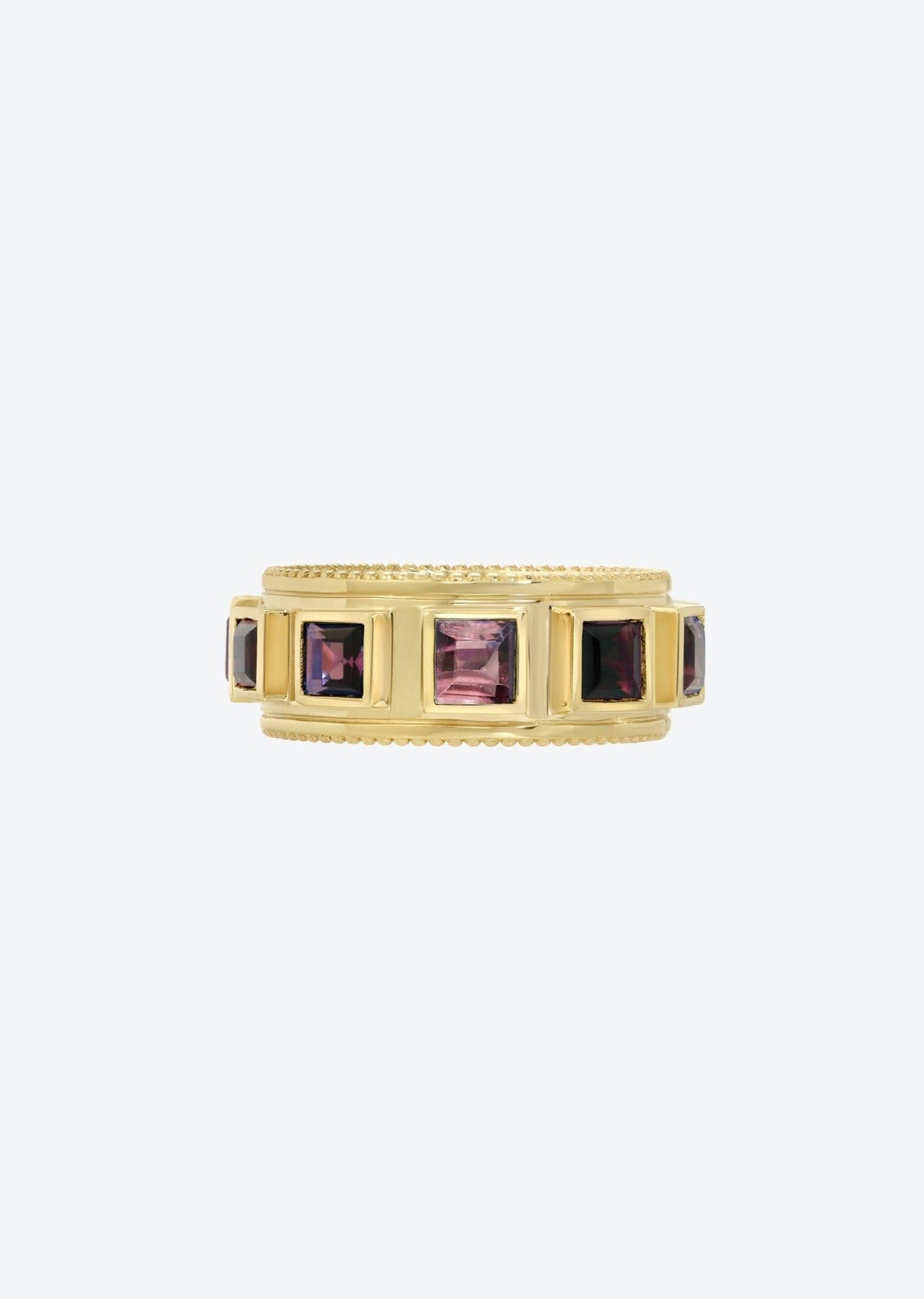 Pink Tourmaline Gold Statement Ring | Christina Magdolna