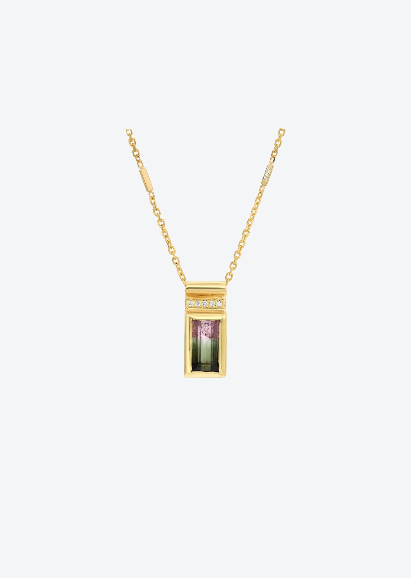 Watermelon Tourmaline and DiamondJewelry | Christina Magdolna