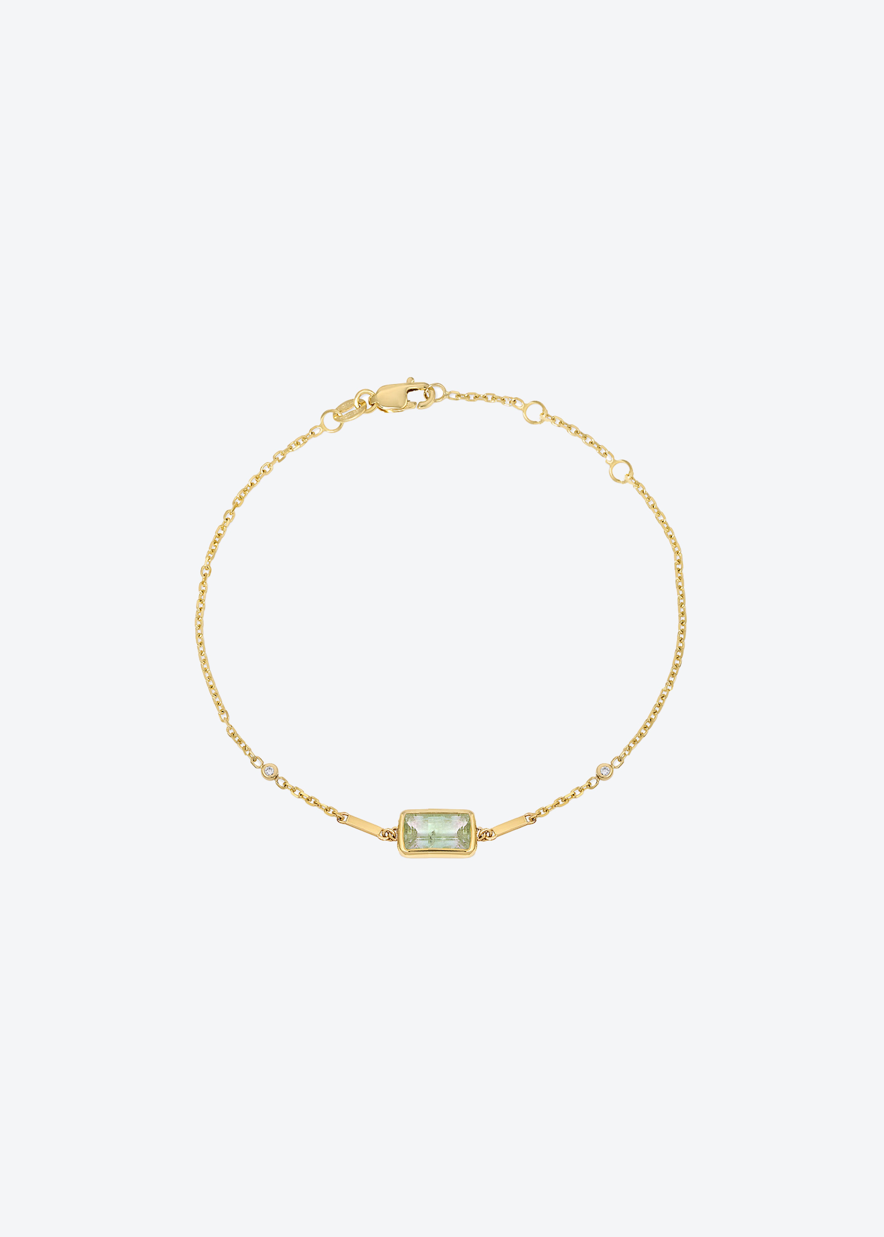 Night Palma Bracelet in Green Tourmaline