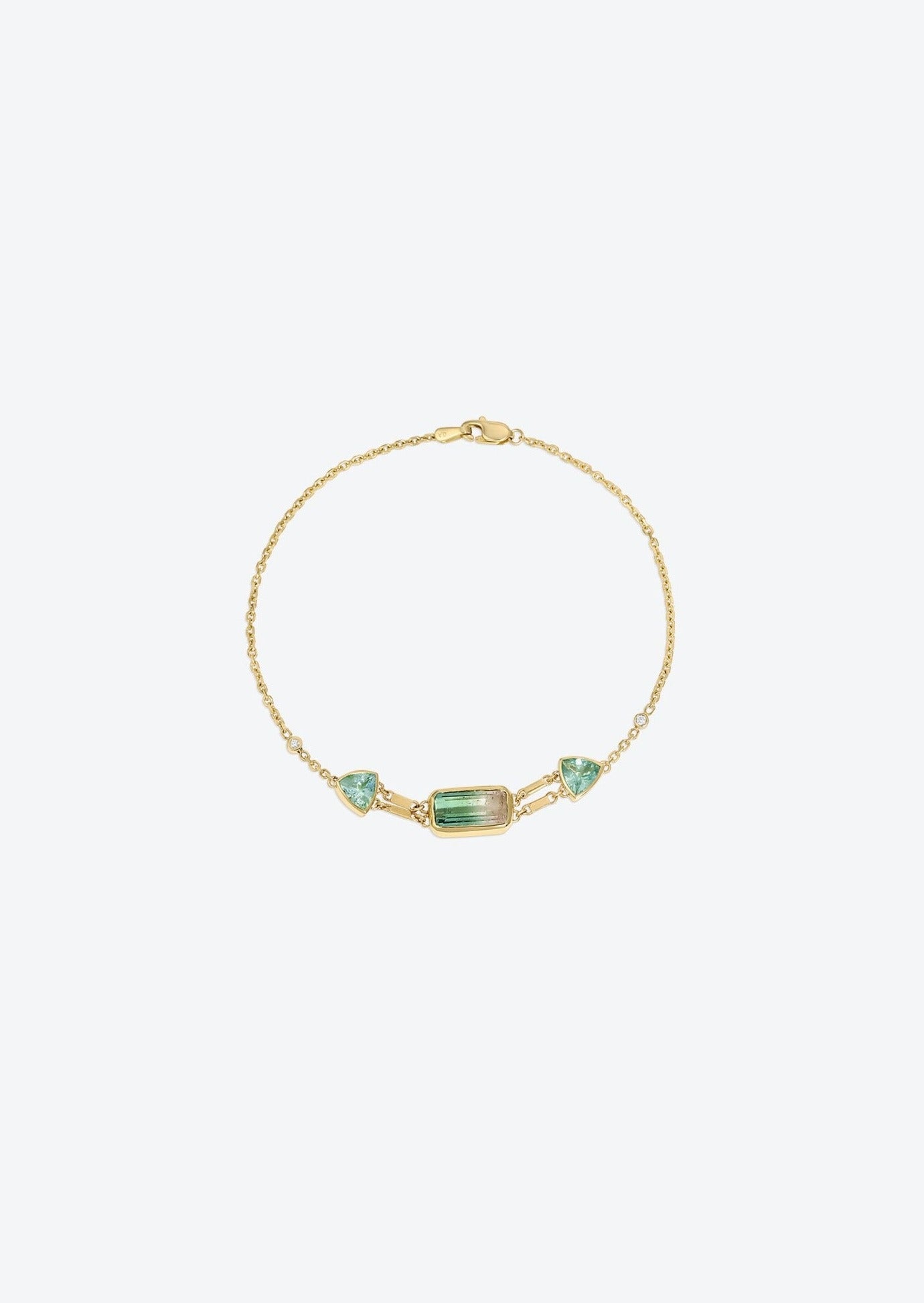 Gem Bracelet with tourmaline | Christina Magdolna
