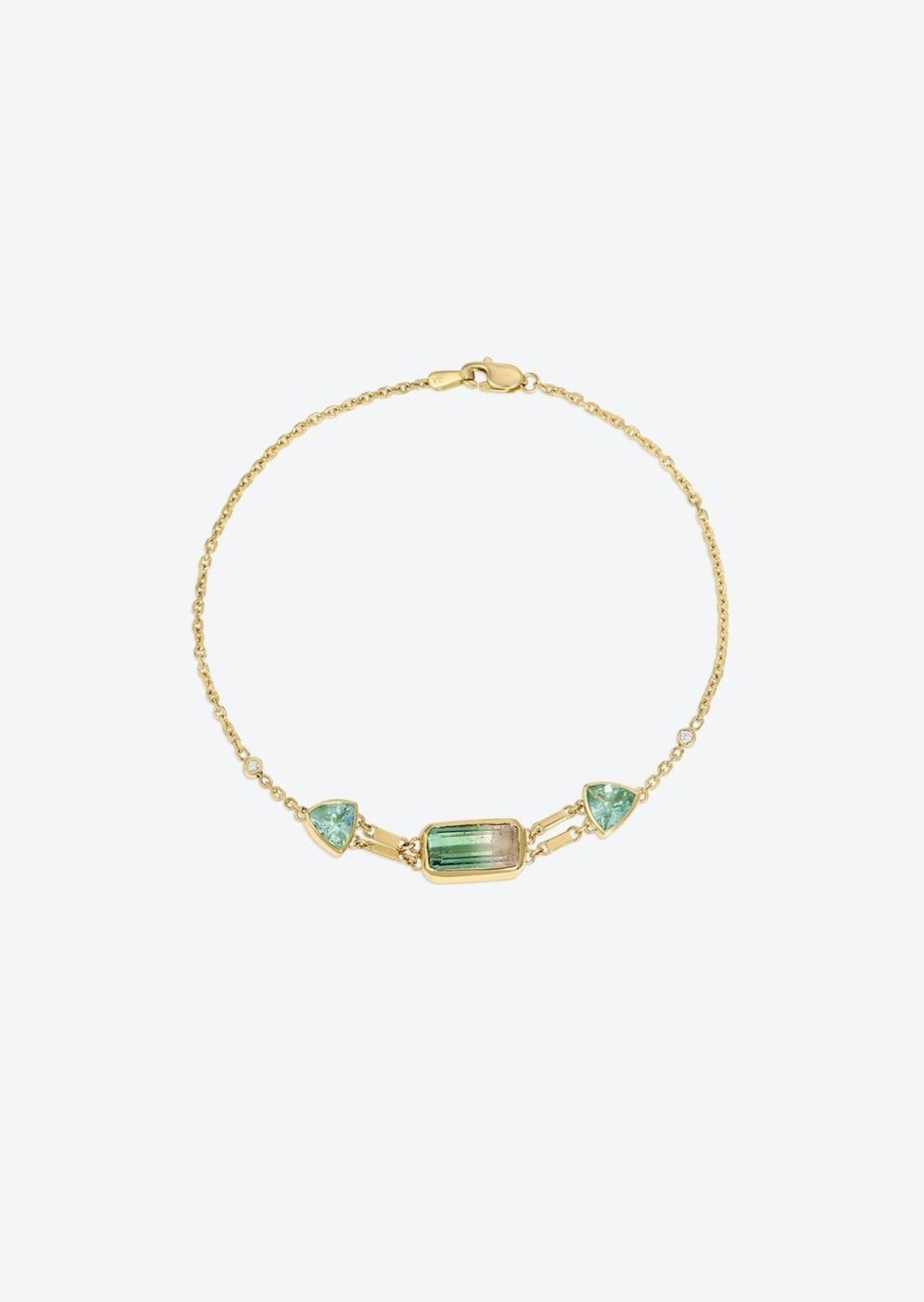 Gem Bracelet with tourmaline | Christina Magdolna
