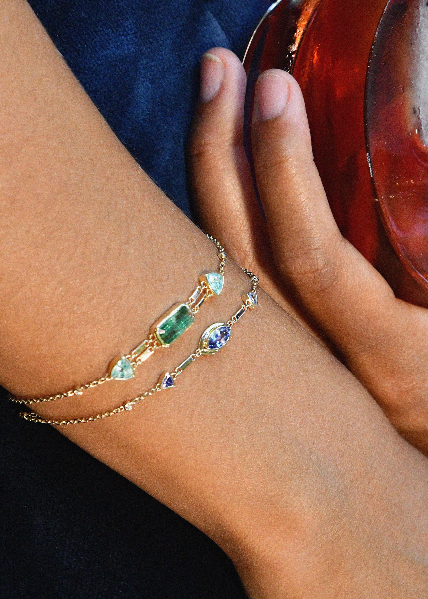 Night Palma Bracelet in Lagoon Tourmaline