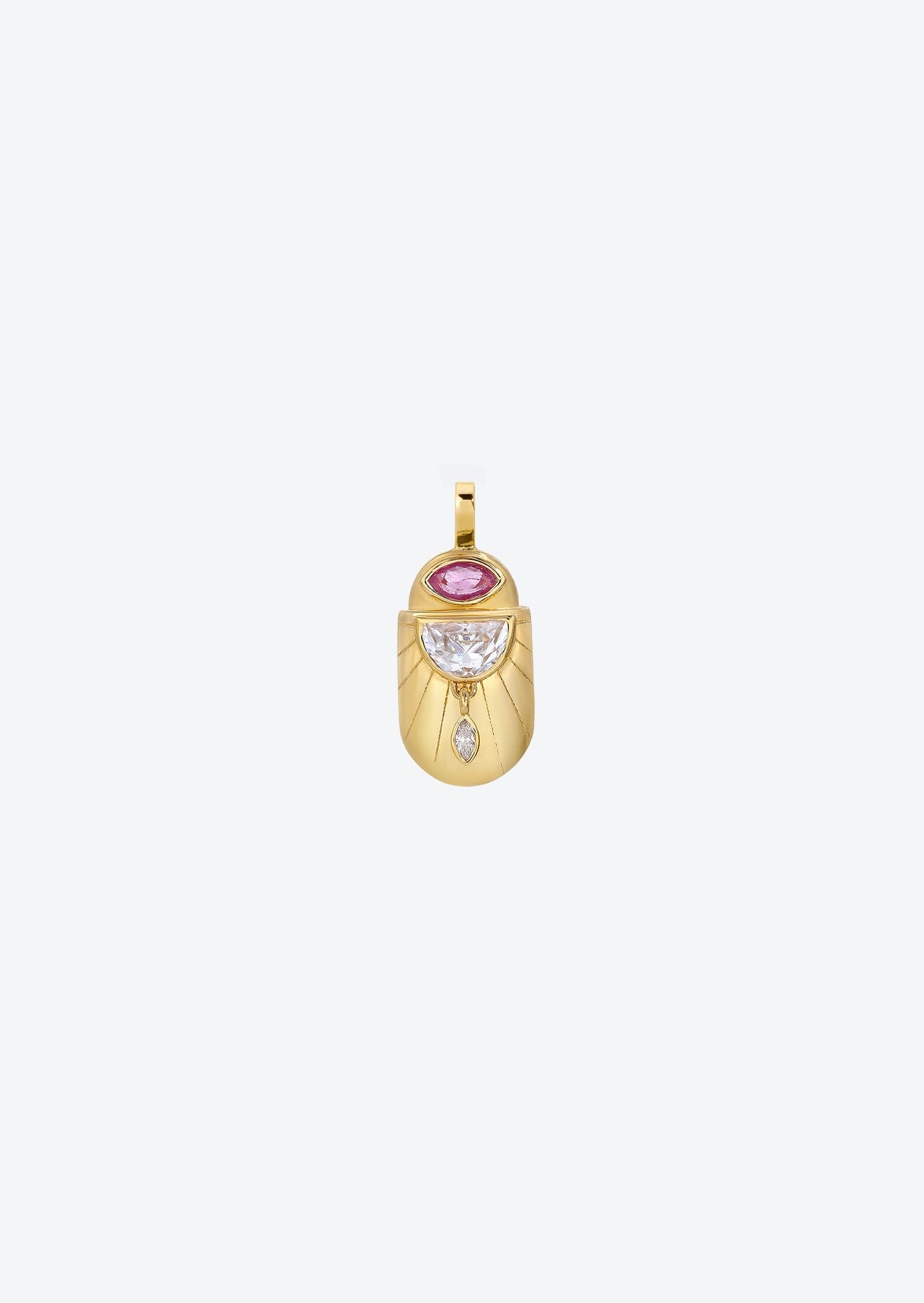 Scarab Pendant with Ruby | Egyptian Jewelry | Christina Magdolna