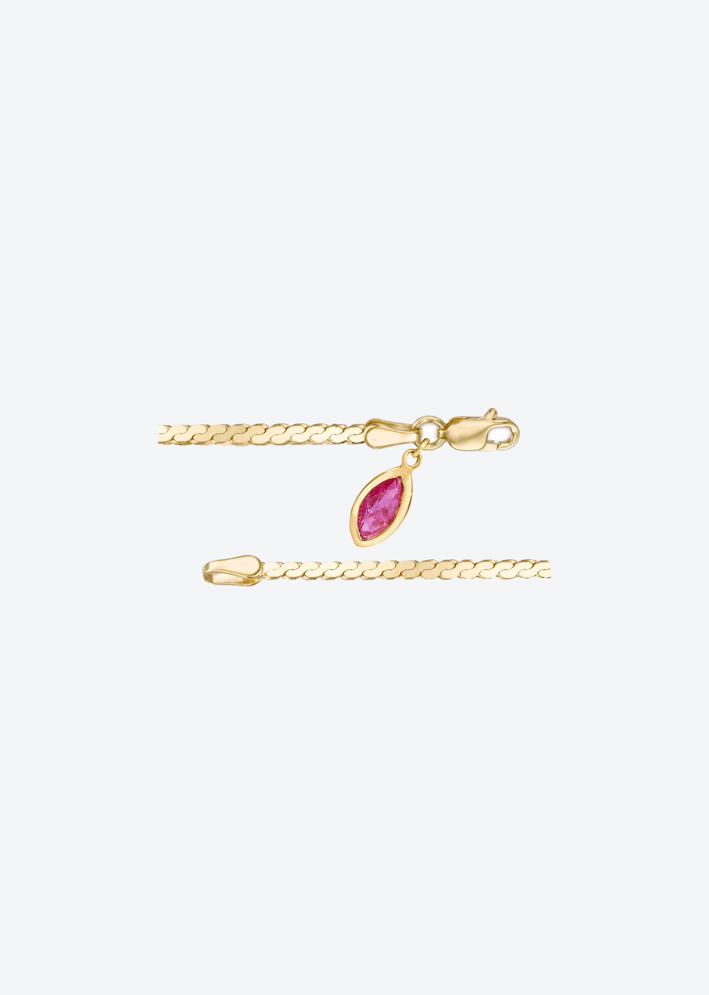 Serpentine Chain | 14k Solid Gold Chain | Christina Magdolna
