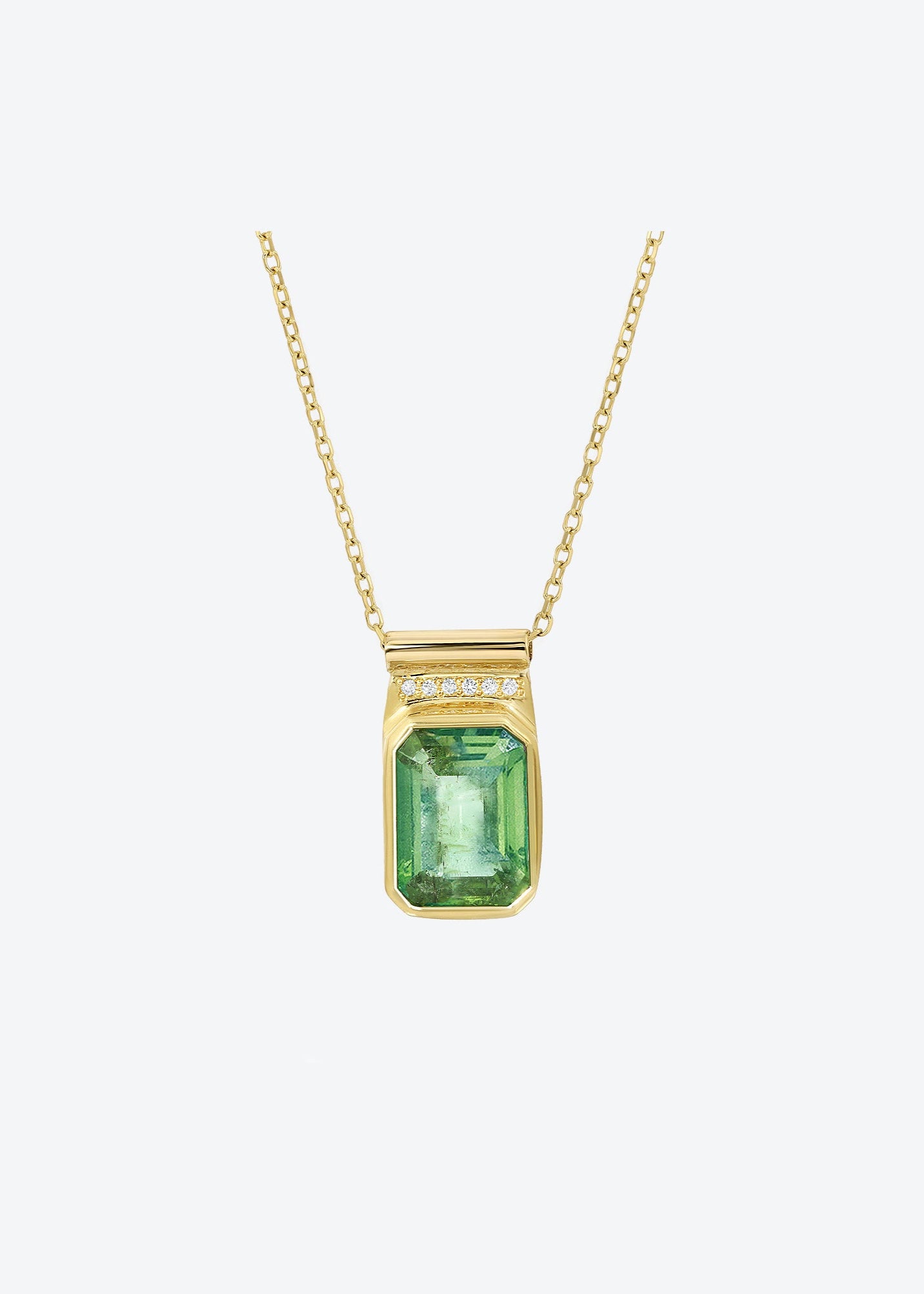 Stardust Necklace in Green Tourmaline