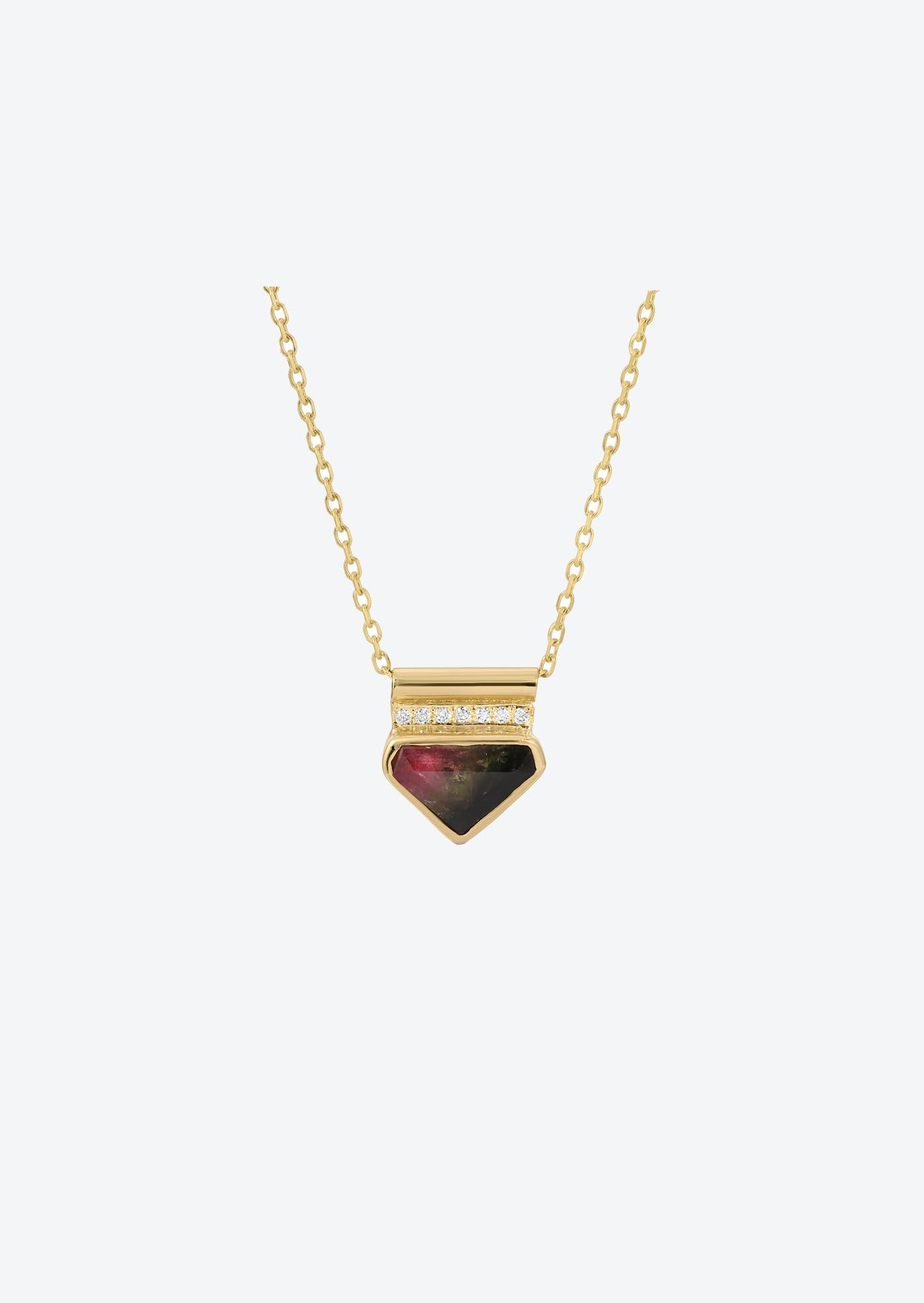 Unique Gold Jewelry with Bi Color Tourmaline | Christina Magdolna