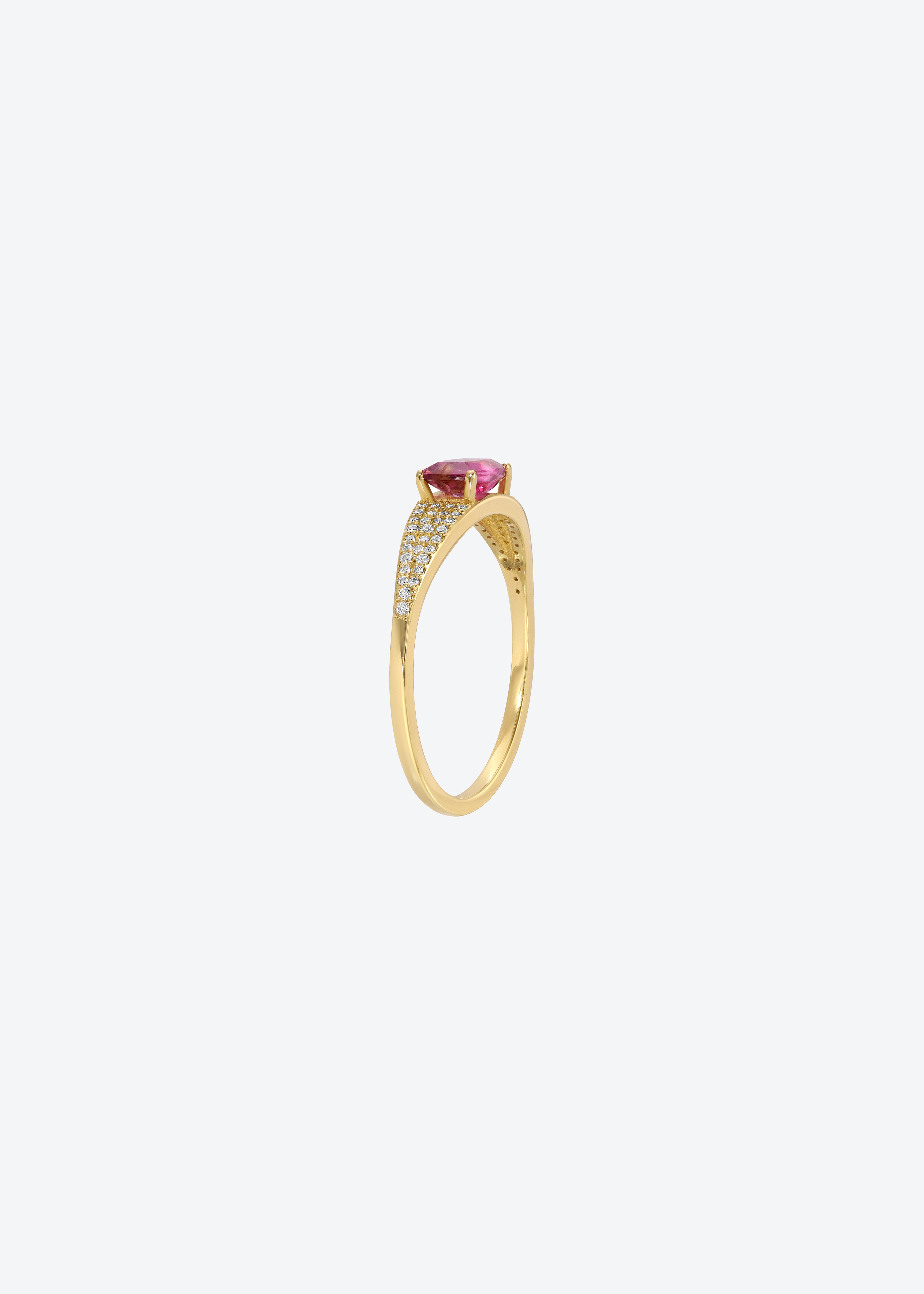 Eye Candy Ring in Bicolor Pink Tourmaline
