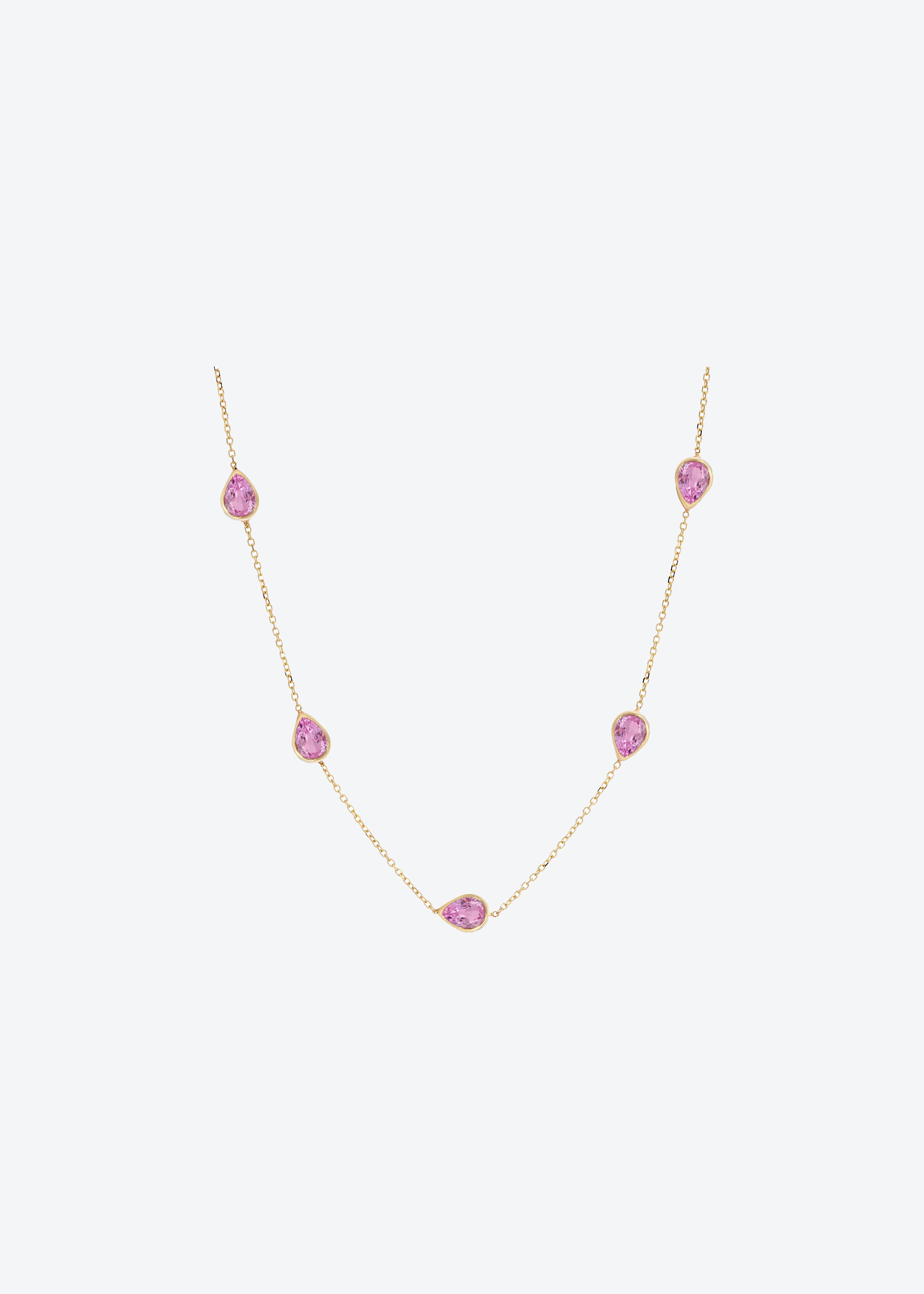 Suncatcher Necklace in Pink Sapphire