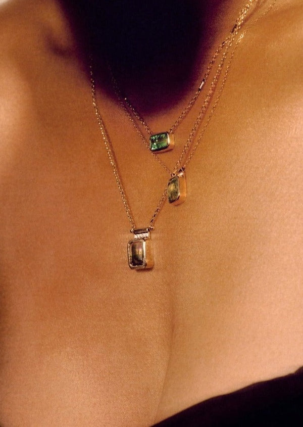 Reverie Necklace in Tricolor Tourmaline