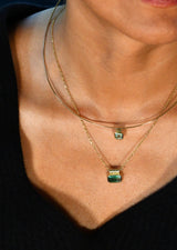 Solstice Necklace in Green Tourmaline