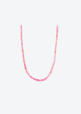 Beaded Necklace in Pink Opal