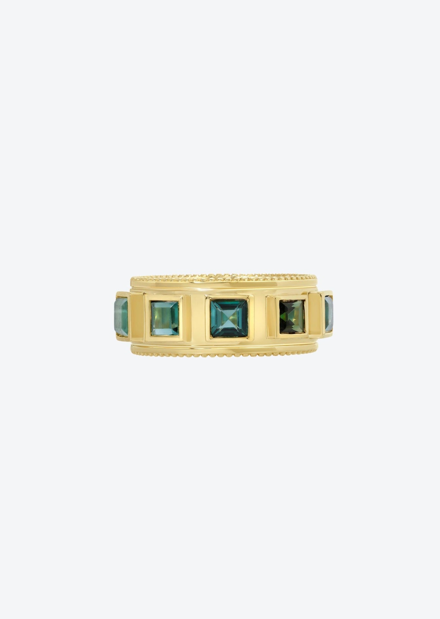 Blue Green Tourmaline Ring | Christina Magdolna