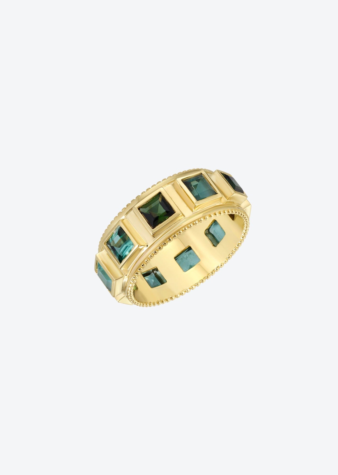 Blue Green Tourmaline  Ring | Christina Magdolna