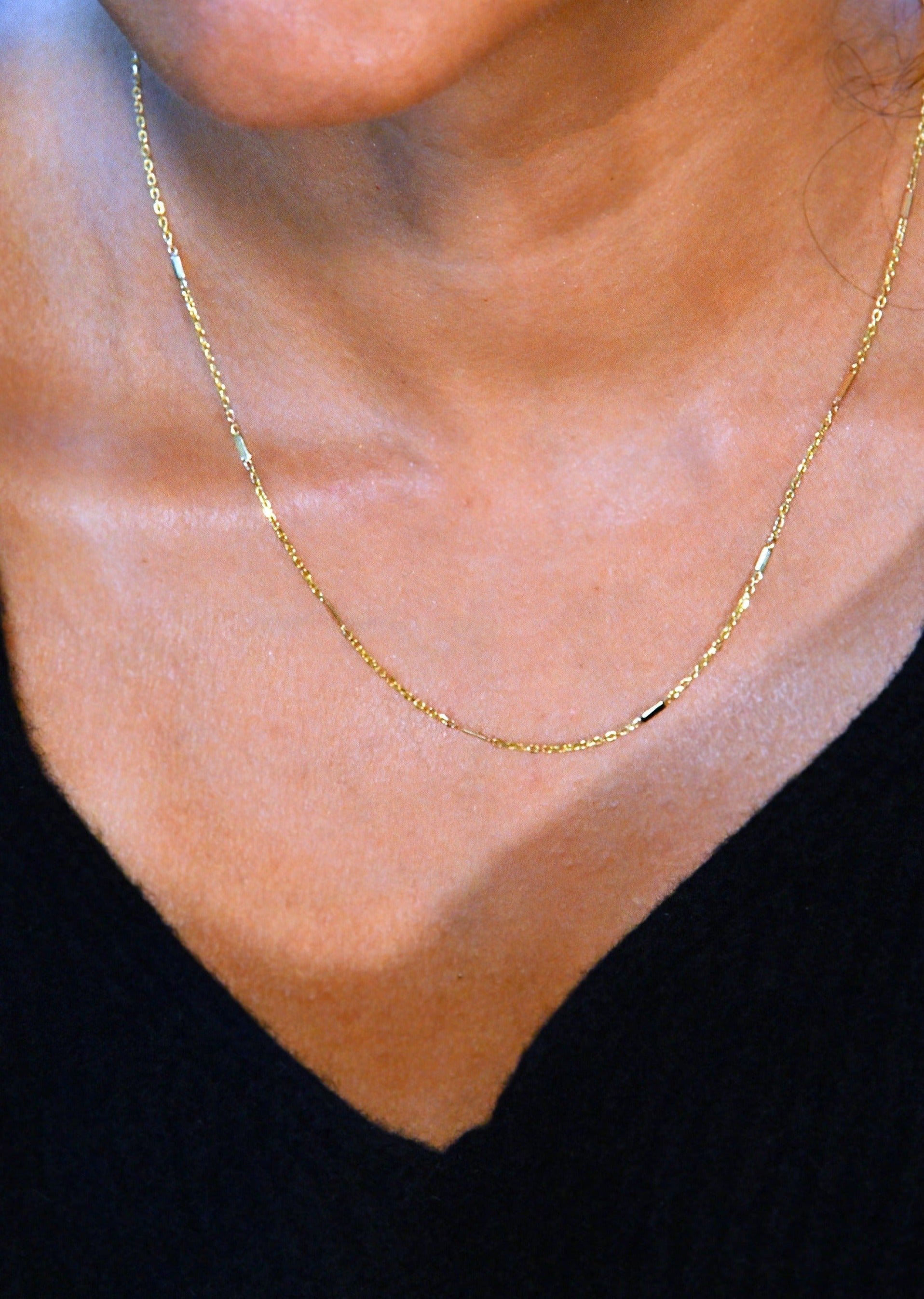 Diamond-Cut Chain Necklace • 14K Solid Gold • Christina Magdolna