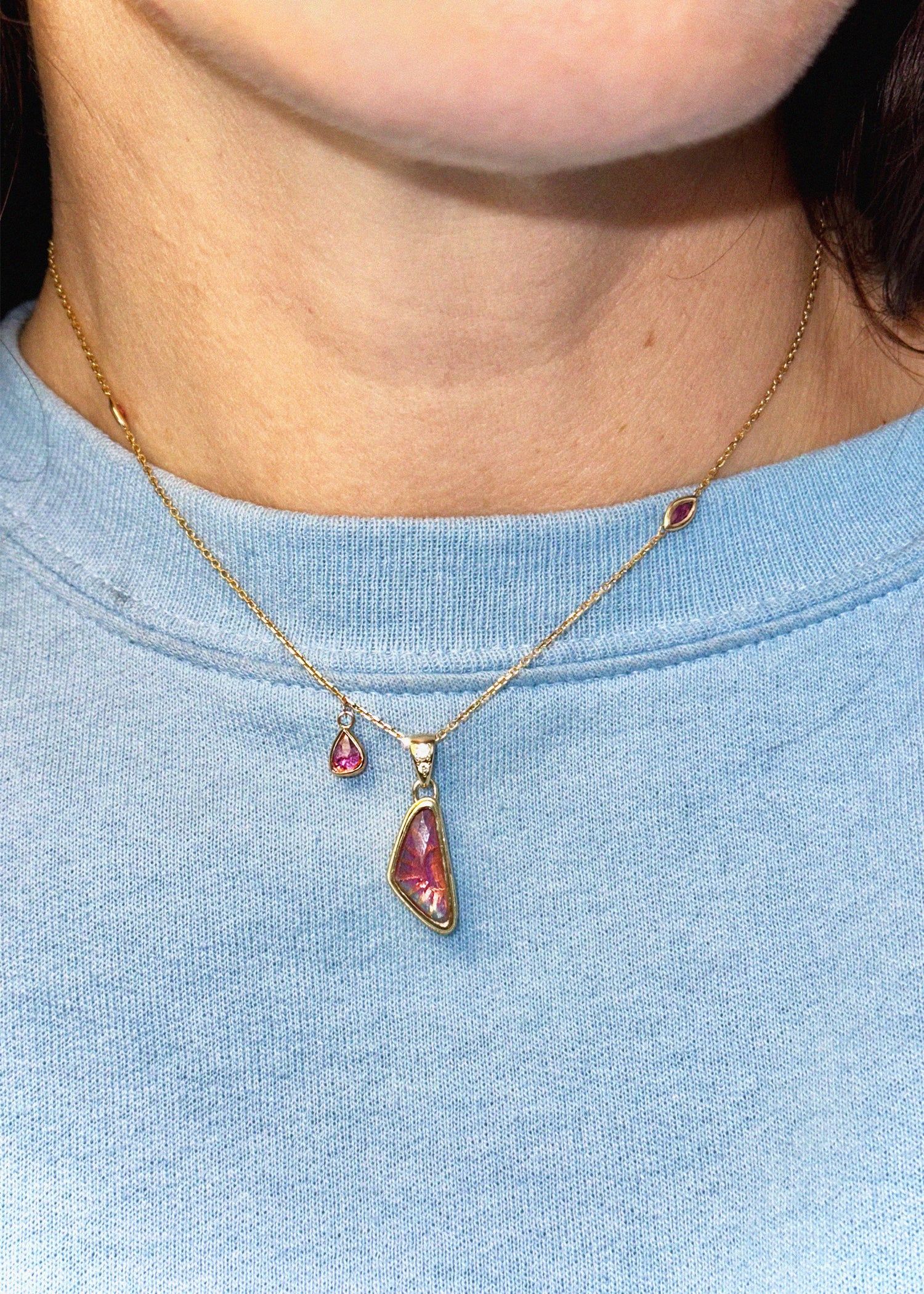 Sun & Stars Reversible Pendant