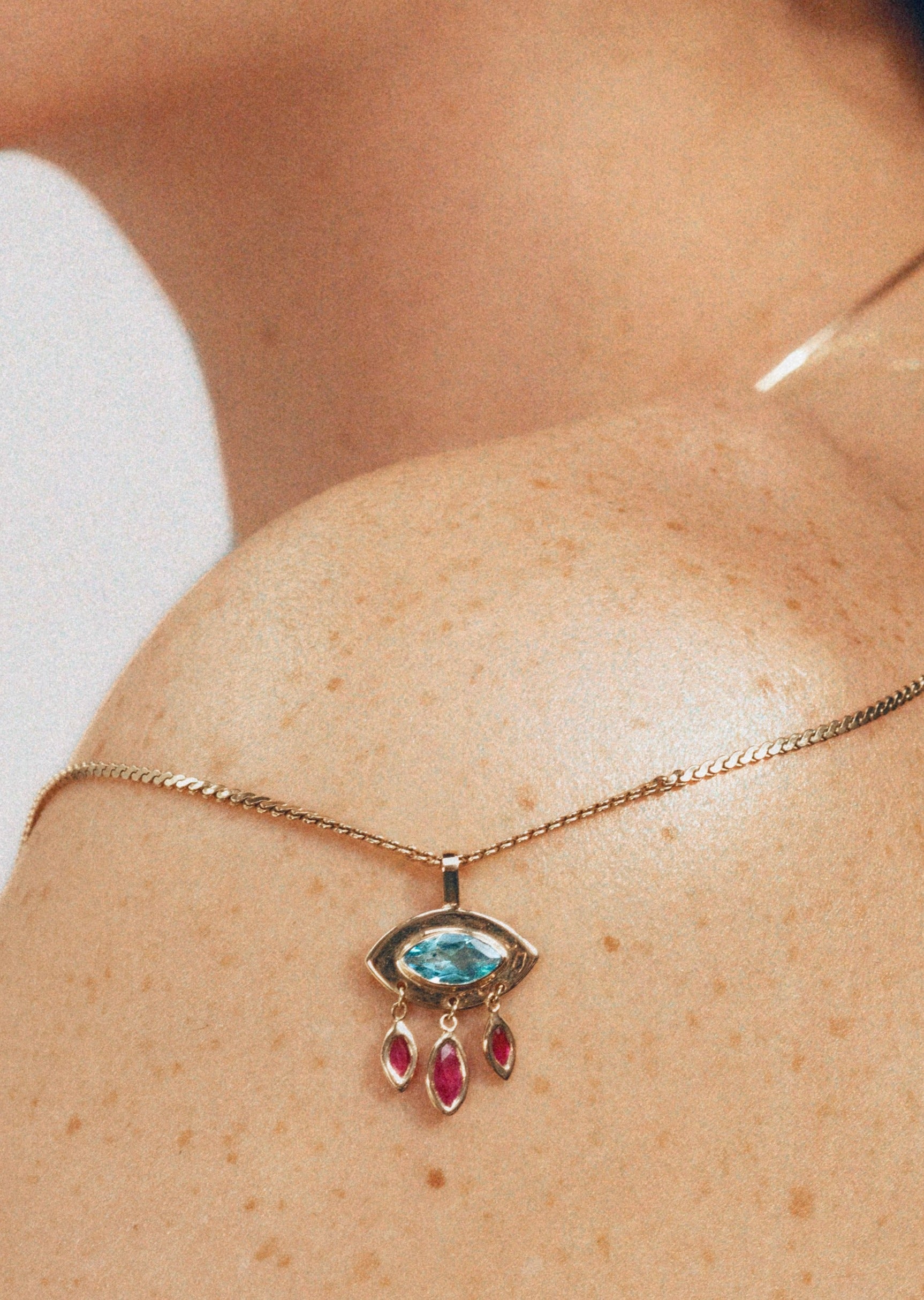 Serpentine Chain and Eye Pendant | Christina Magdolna