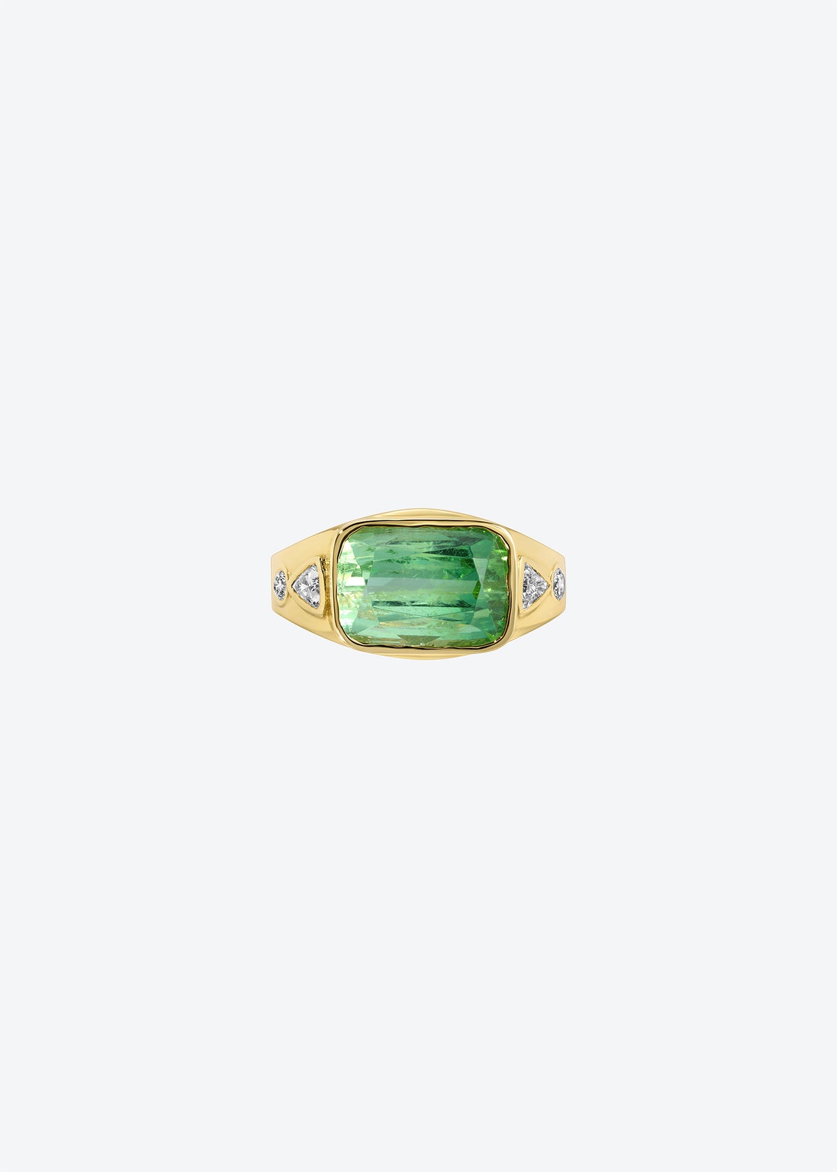Green Gemstone Pinky Ring