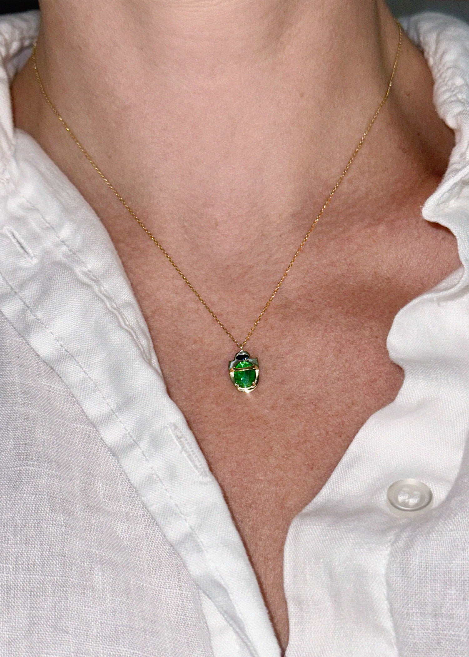 Small Scarab Necklace