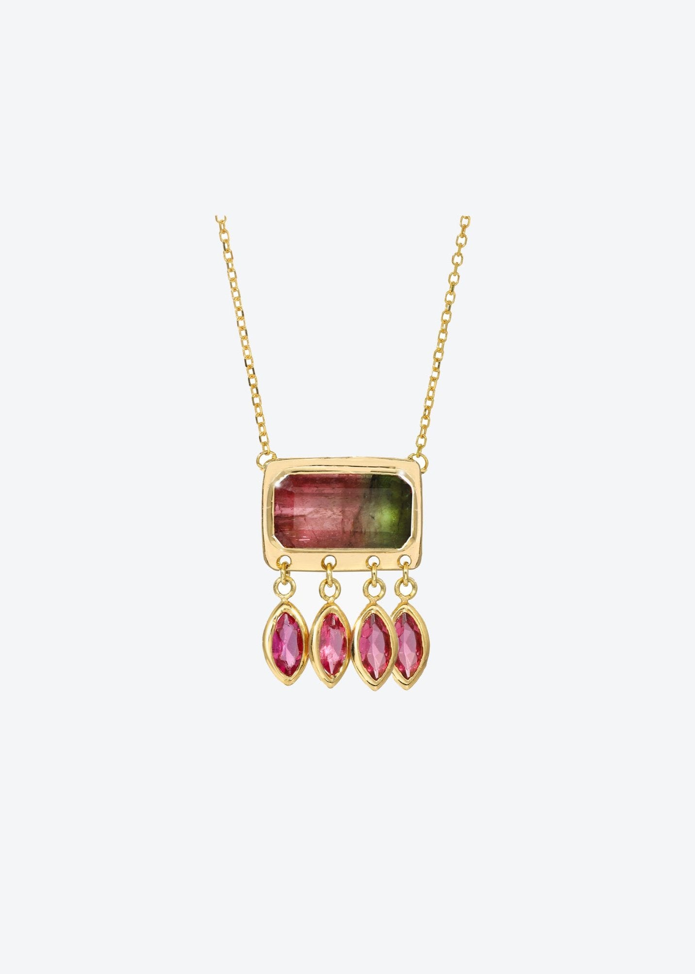 Large Lumen Necklace in Watermelon Tourmaline