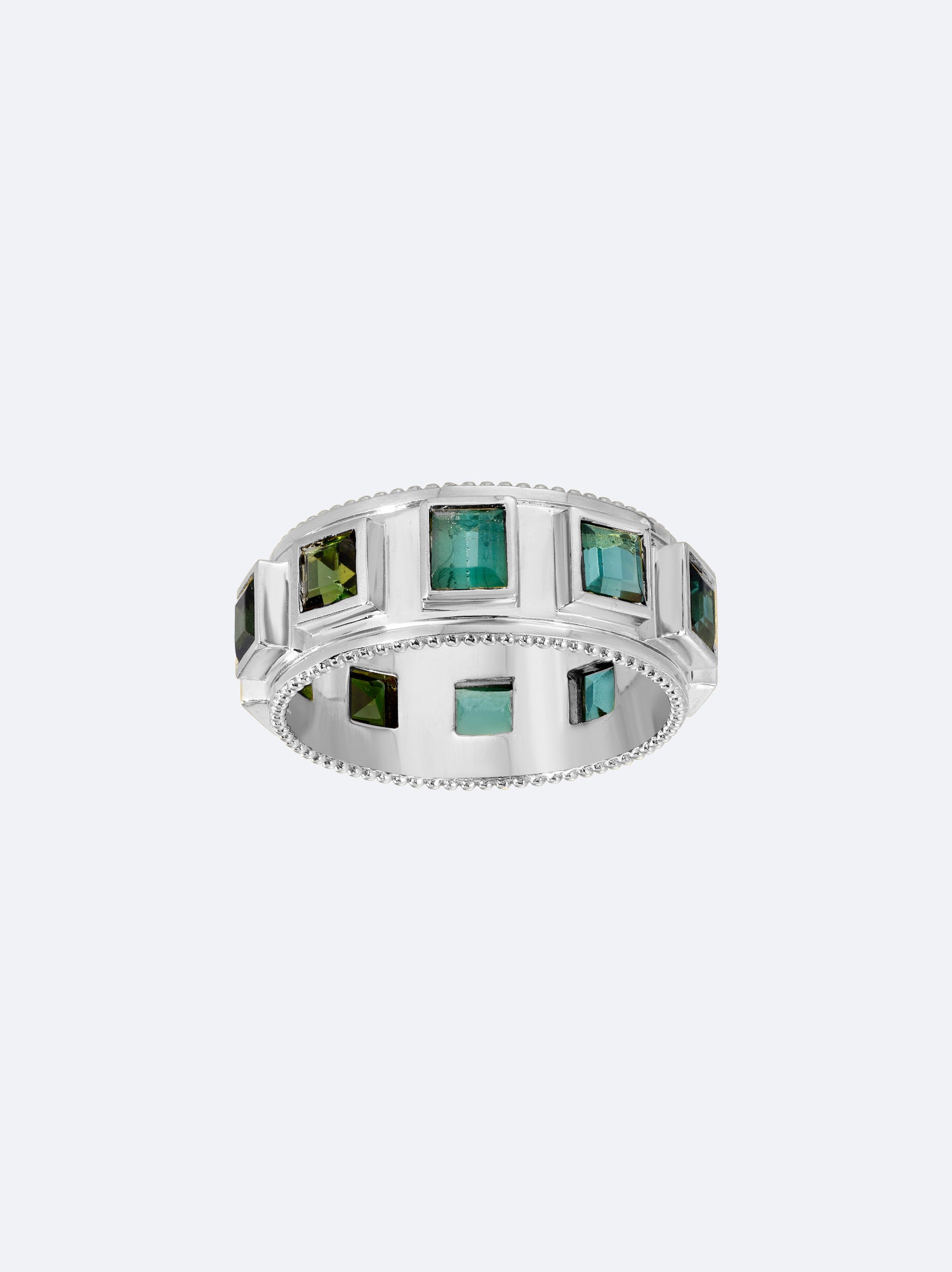 Melon Drop Silver Ring in Cenote