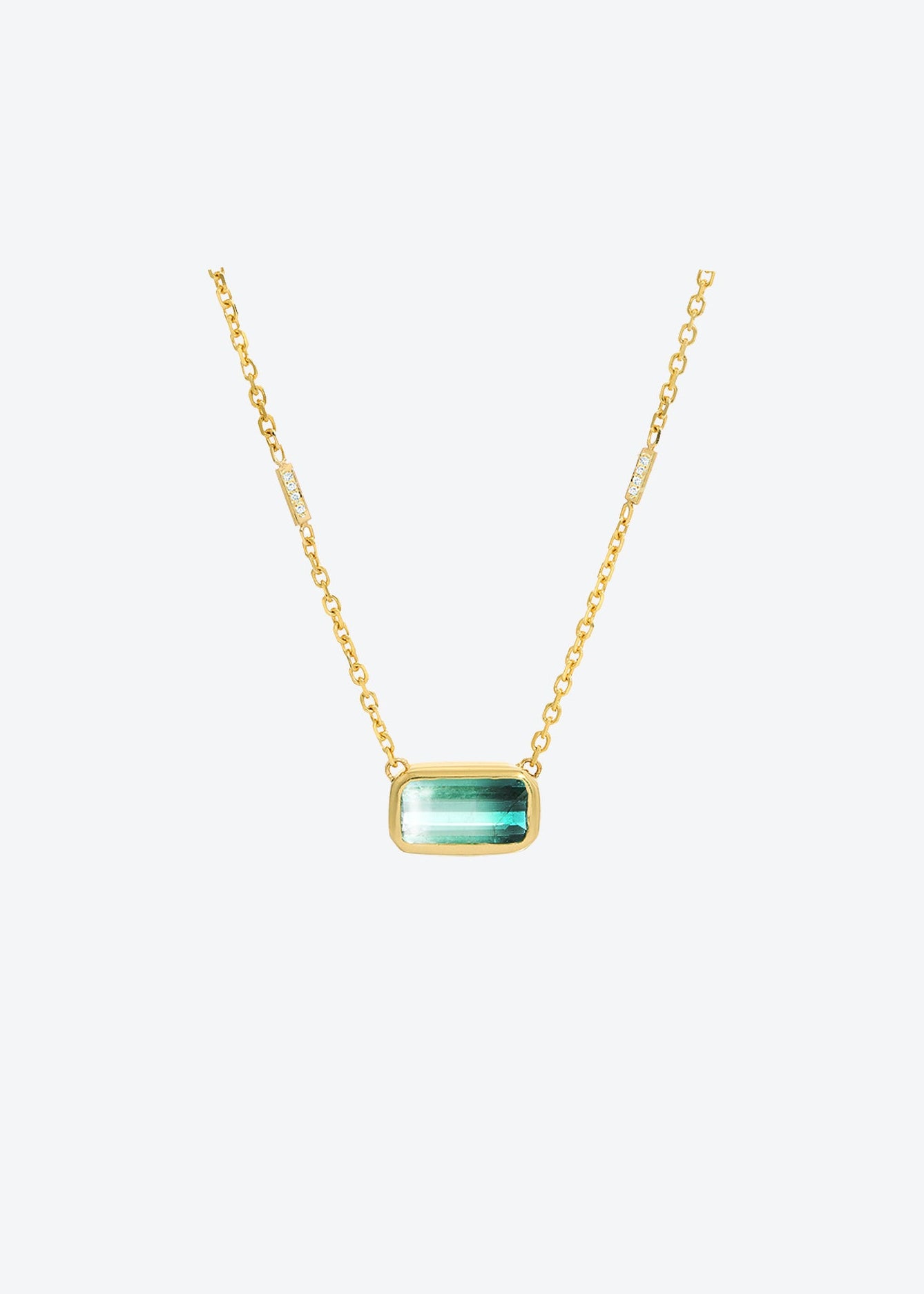 Tourmaline Necklace | Bicolor Tourmaline | Christina Magdolna