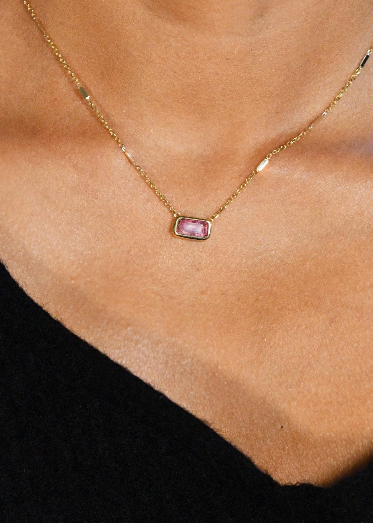 Oasis Necklace in Pink Tourmaline