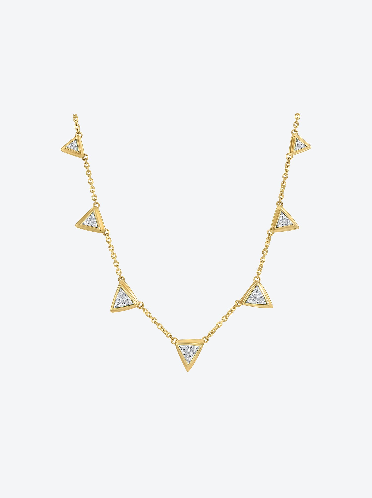 7 Diamond Pyramid Necklace