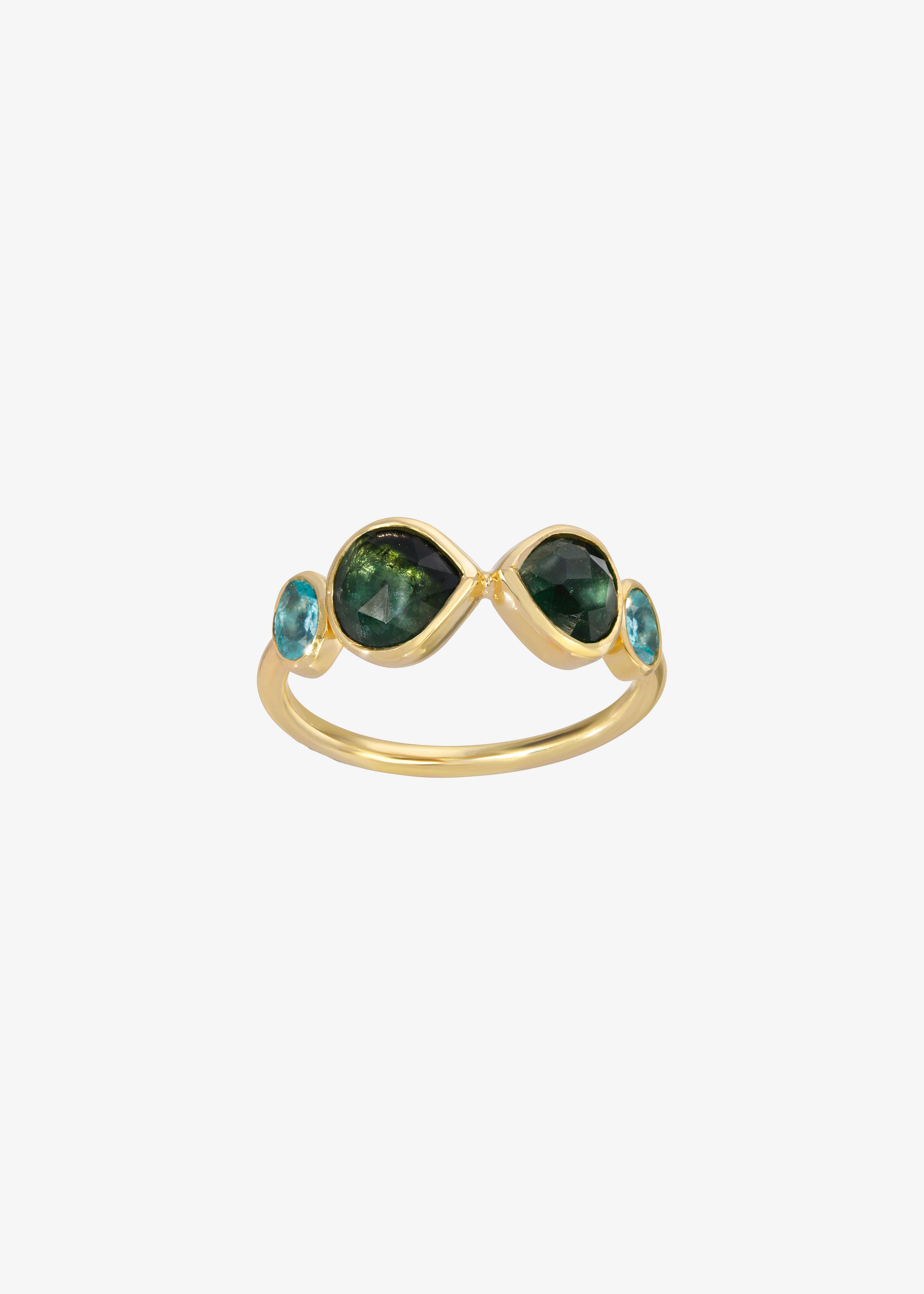 Tourmaline and Topaz Ring