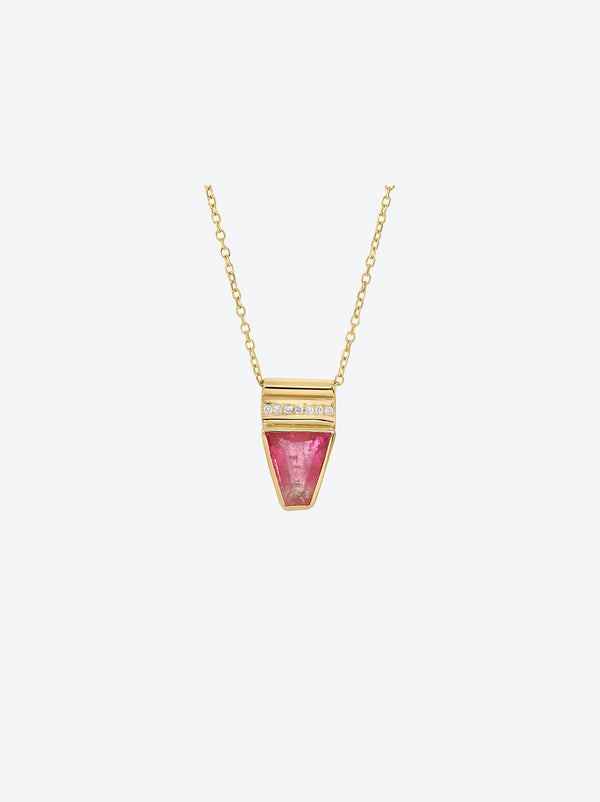 Stardust Necklace in Pink Shield Tourmaline