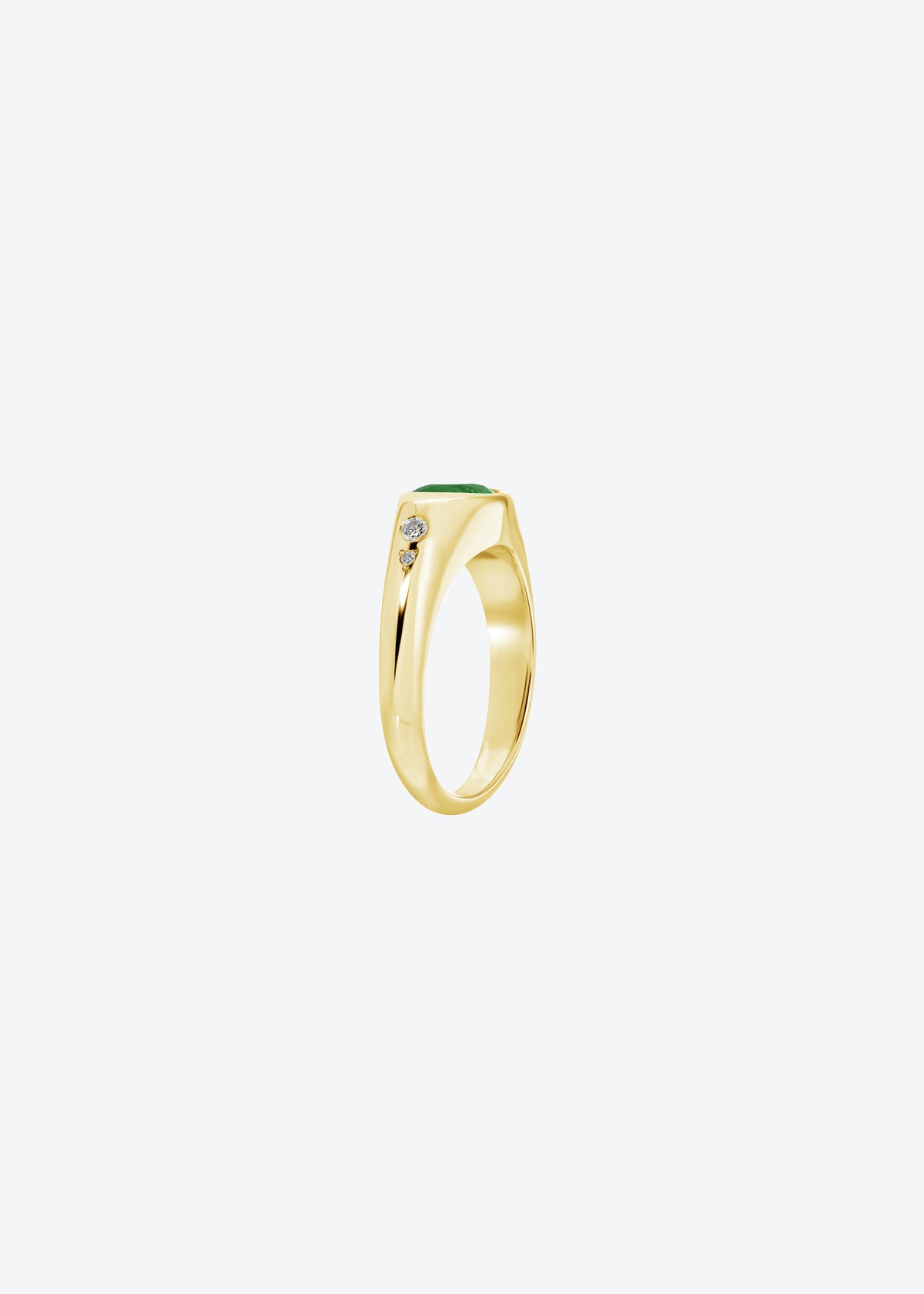 Shooting Star Emerald Ring